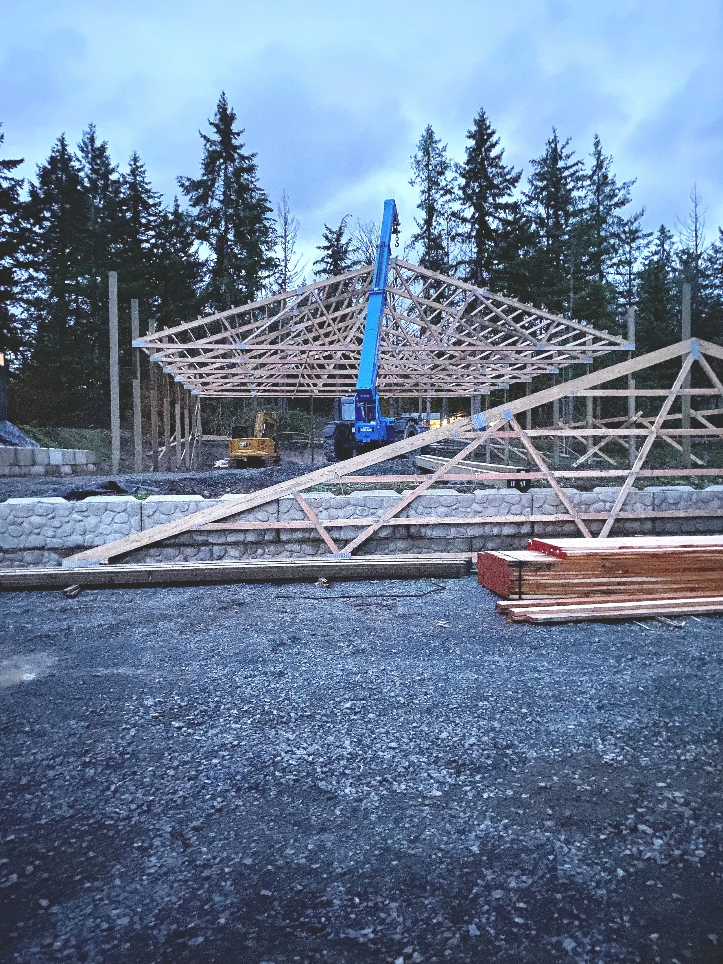 Pole building construction, stick frame or pole building, clear span, shop, garage and metal buildings