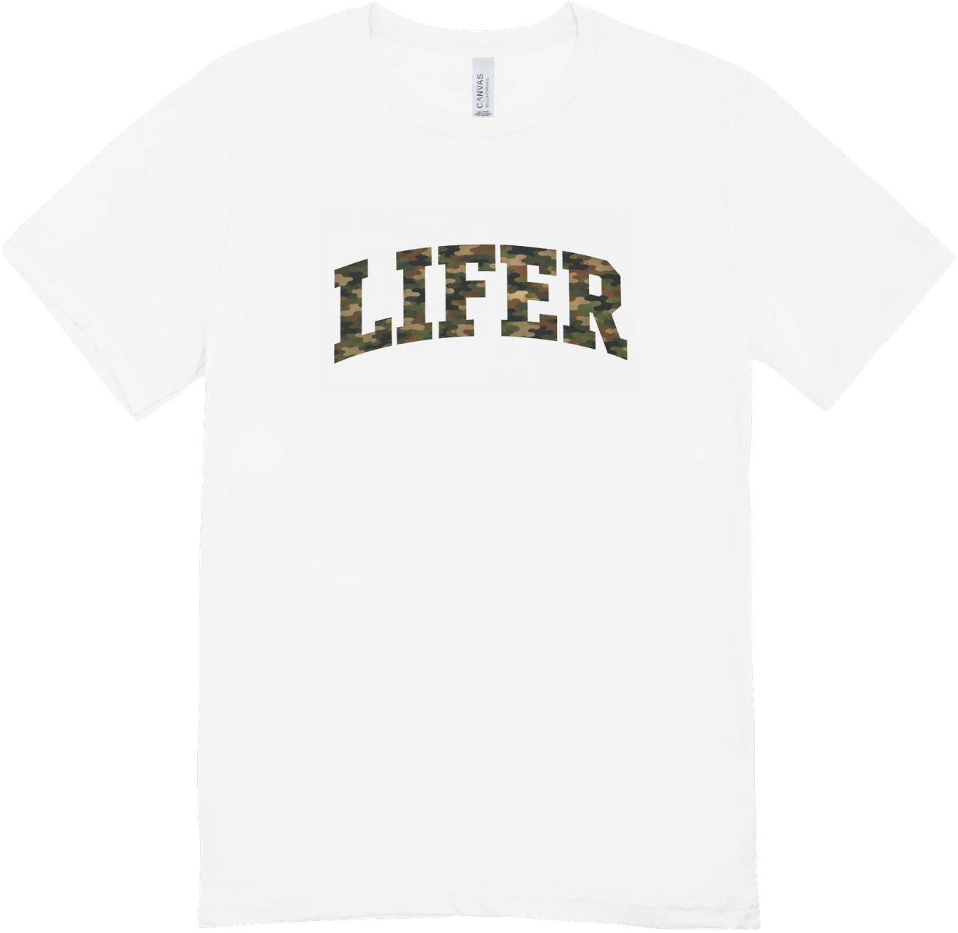 Camo Collegiate Letter Tee