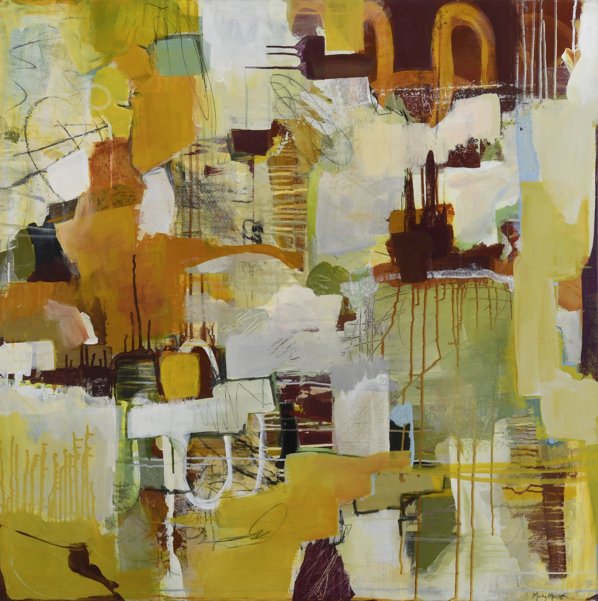  Renewal   Acrylic & mixed media on canvas    36" x 36"