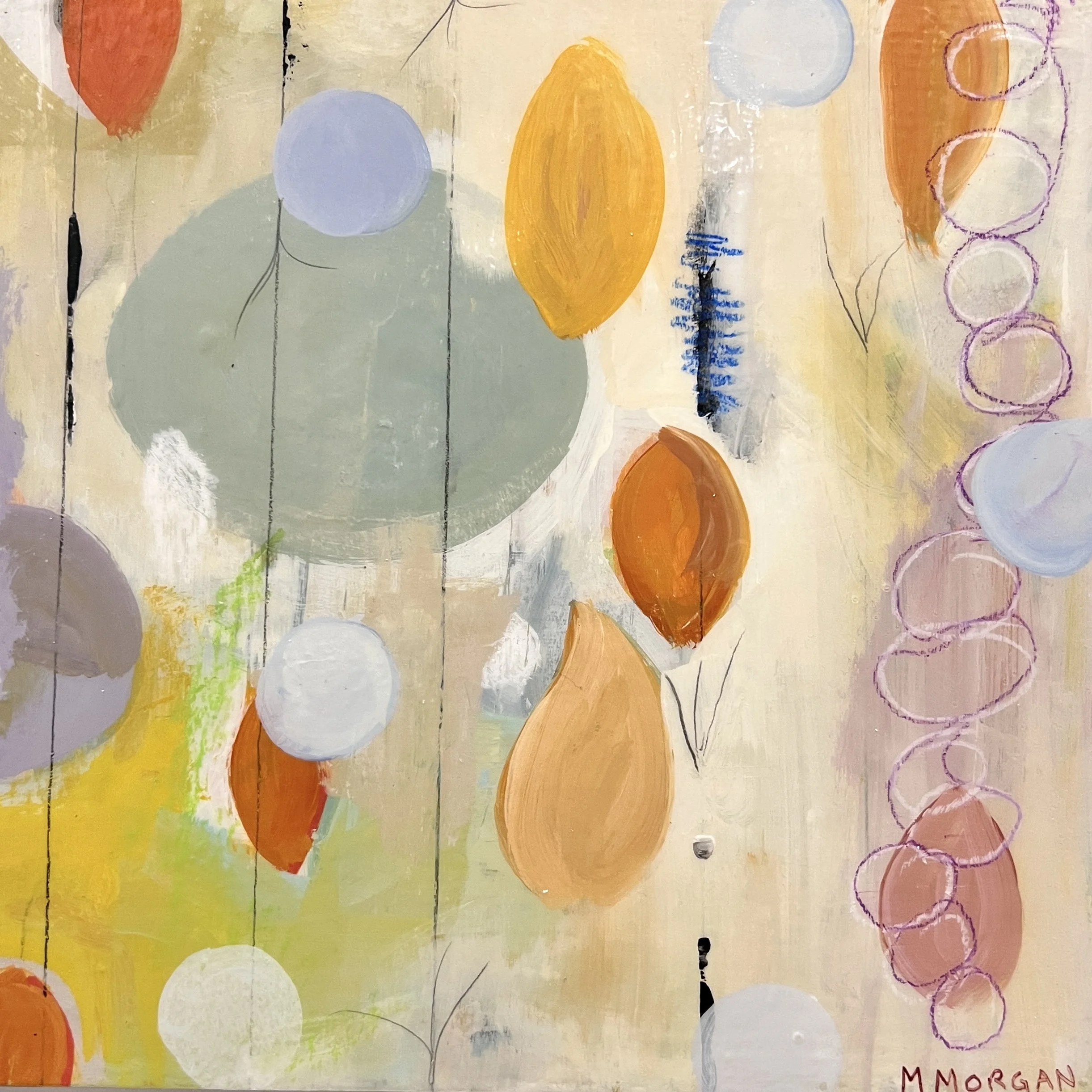  Isa Mi Amour 1   Acrylic & mixed media on canvas    12" x 12"