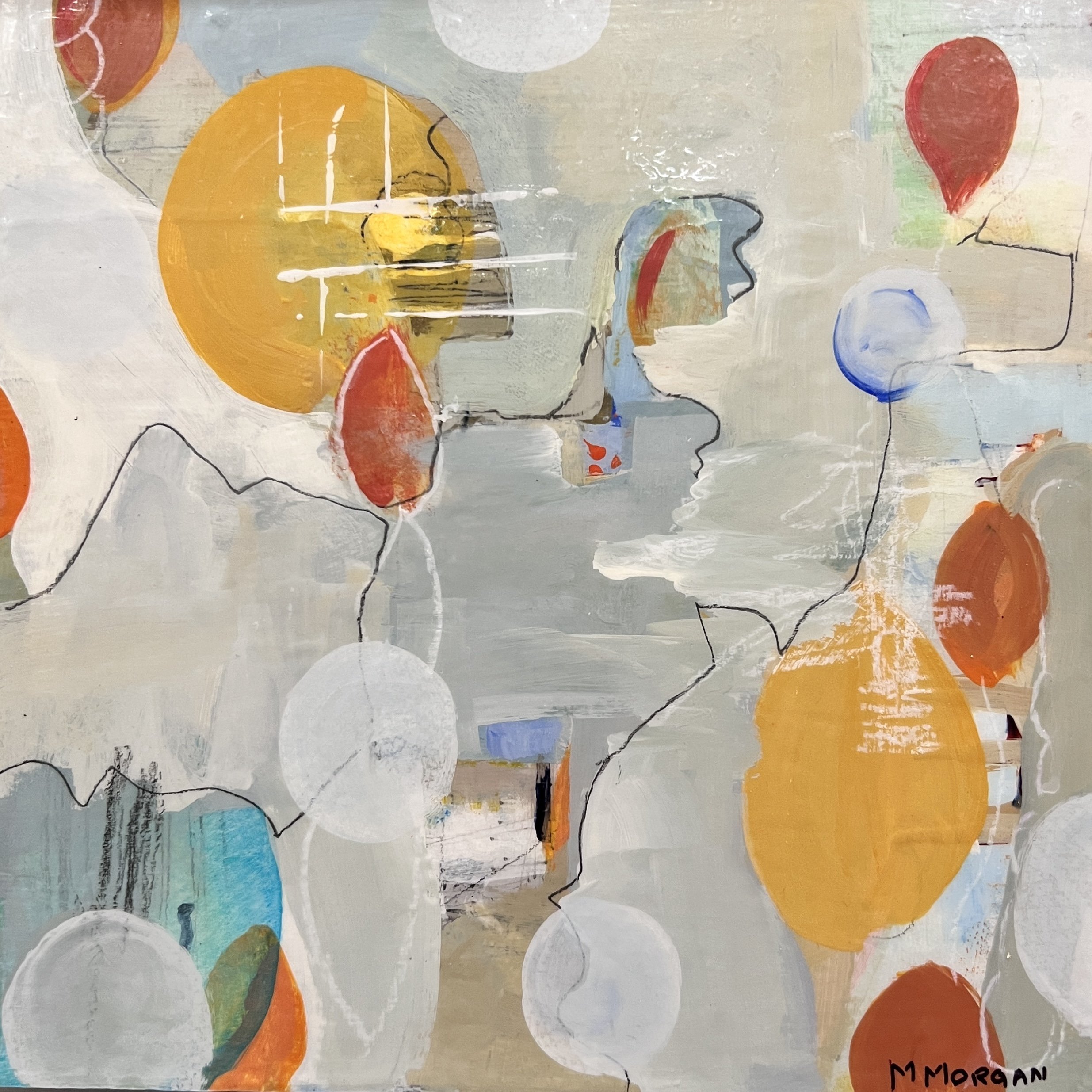  Isa Mi Amour 2   Acrylic & mixed media on canvas    12" x 12"