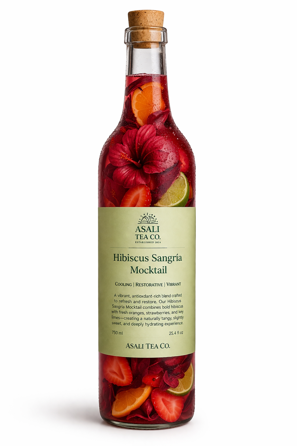 Hibiscus Sangría Mocktail