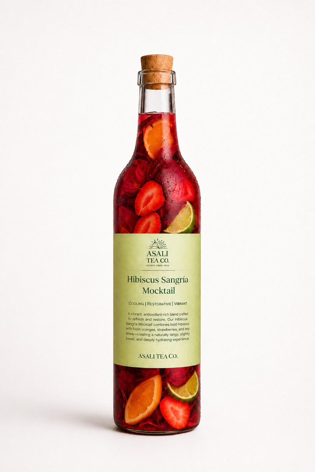 Hibiscus Sangria Mocktail