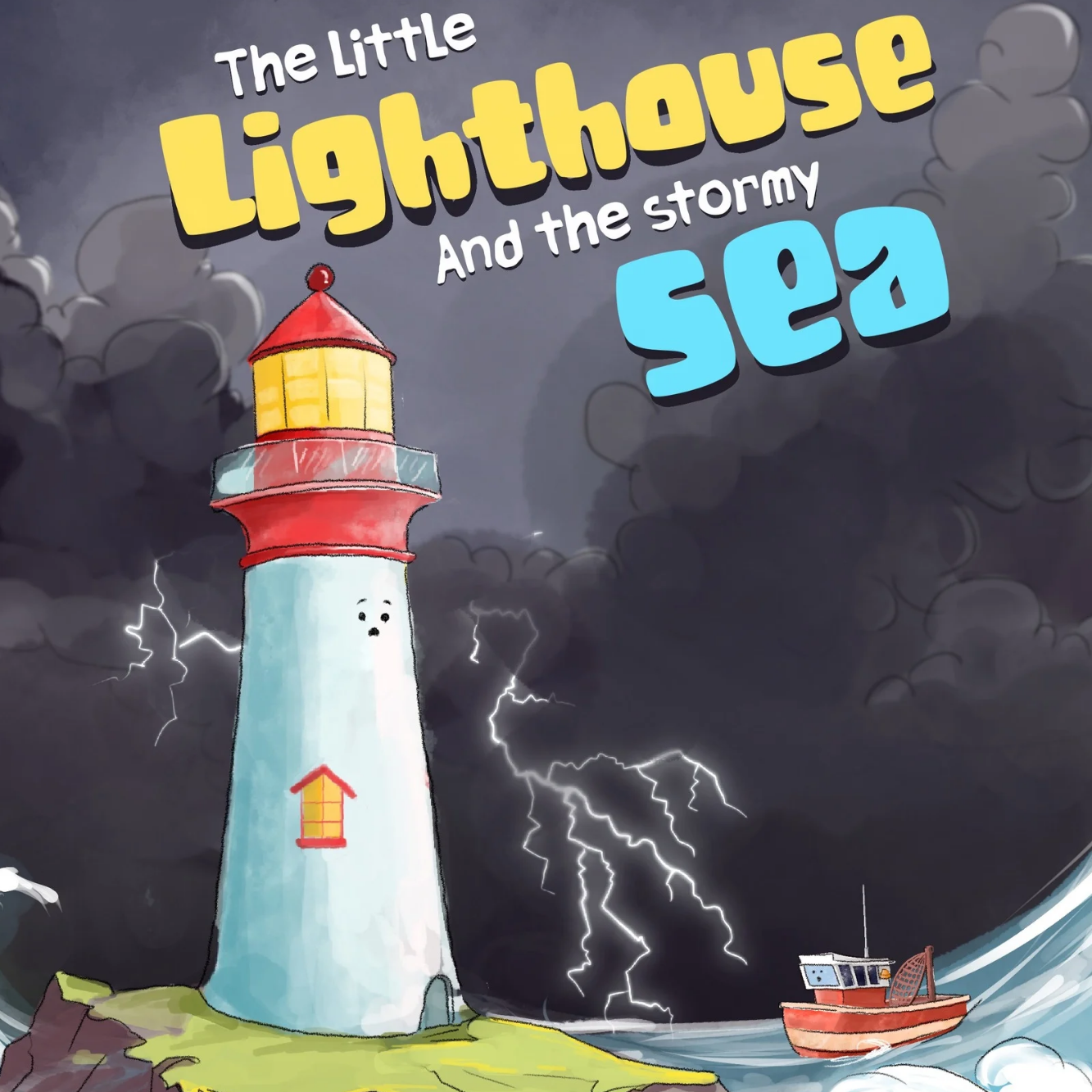 The Little Lighthouse and the Stormy Sea (softcover book)