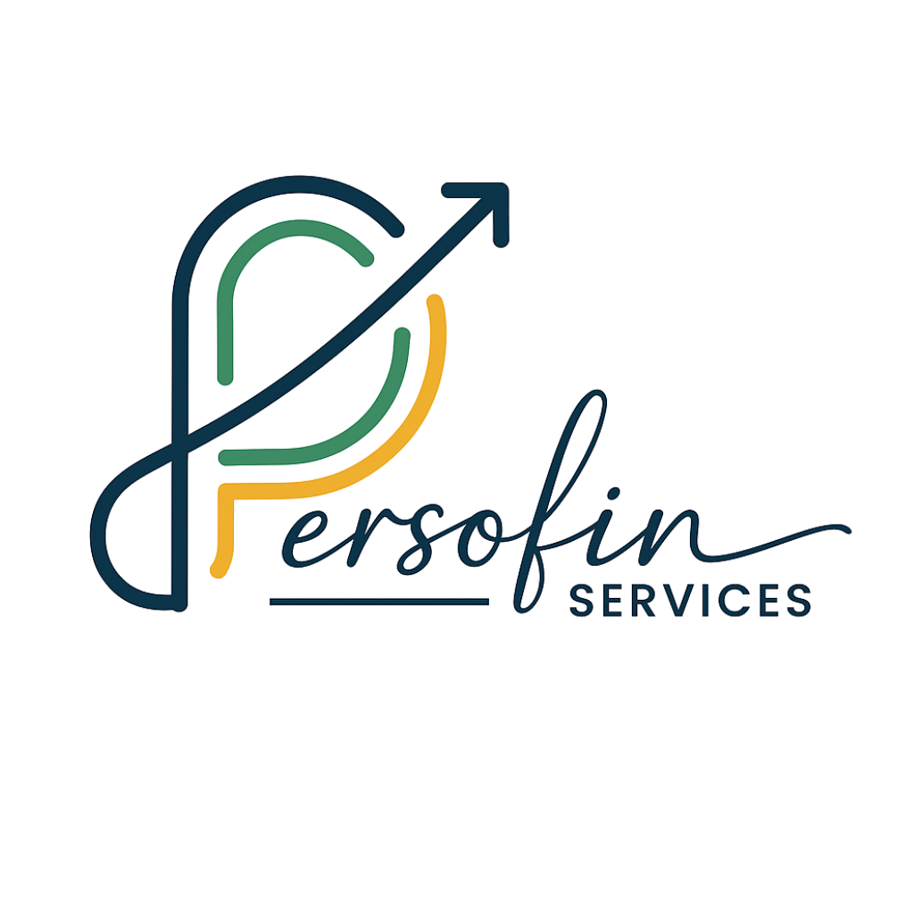 Persofin Services logo – stylized text with financial theme, symbolizing expert tax services for individuals and small businesses.