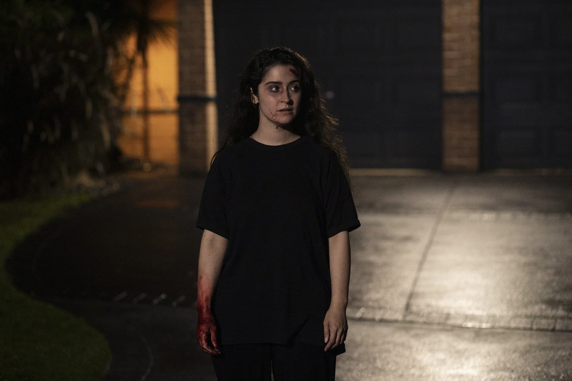 Actress Kaityln Boye in scene from feature film 