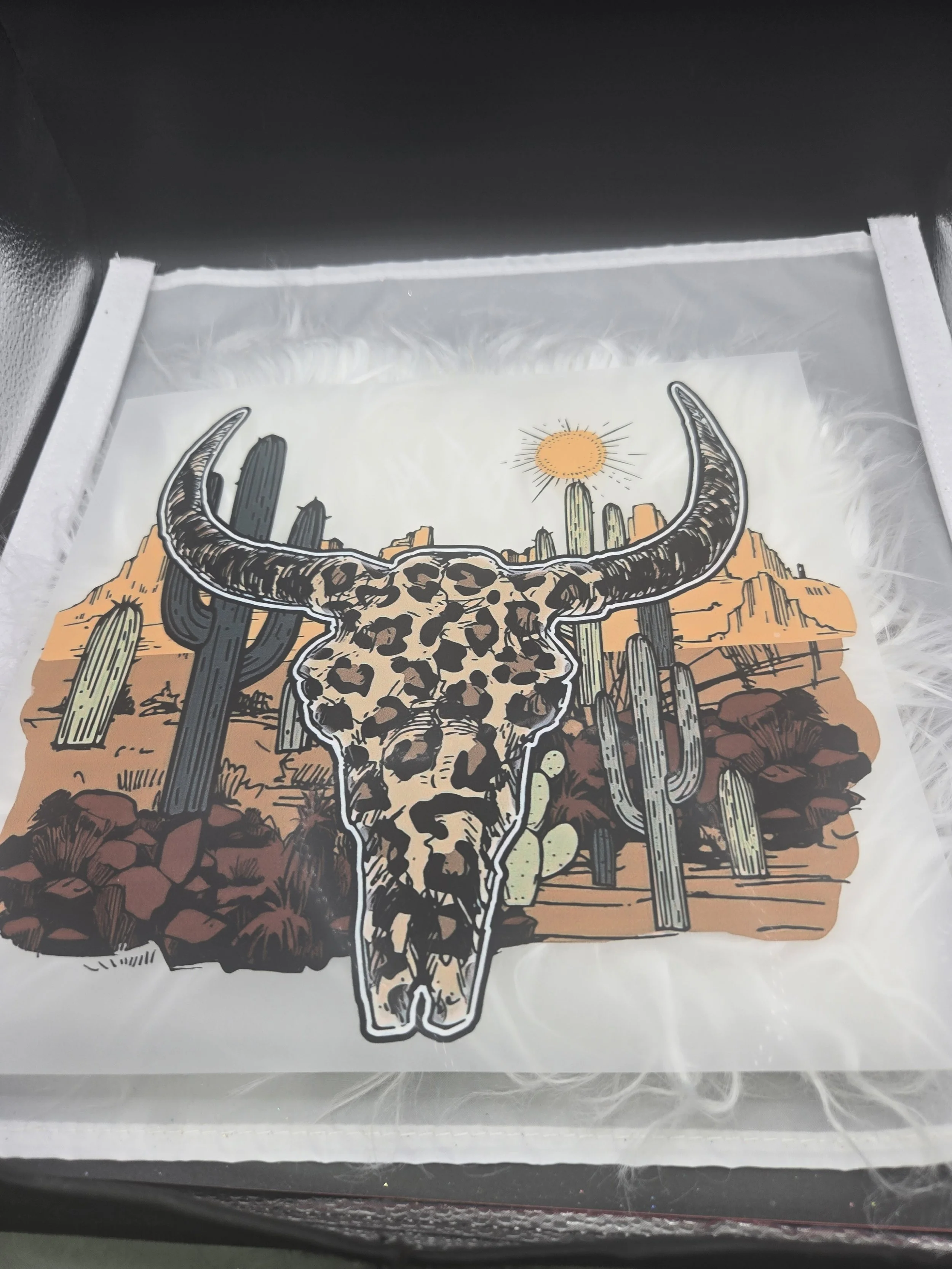 Cheetah Print/Bull Skull - 503