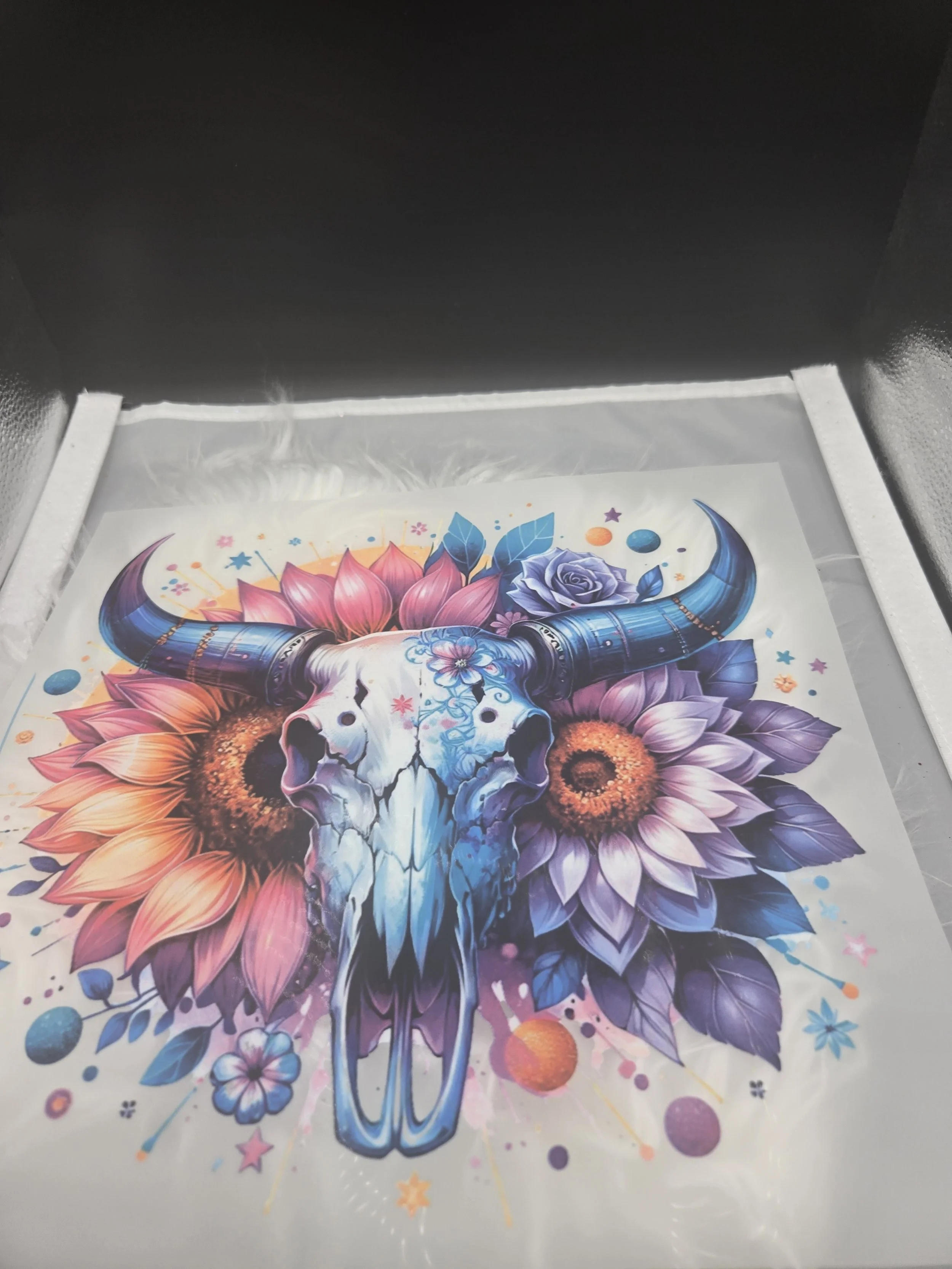 Bull Skull/Flowers - 521