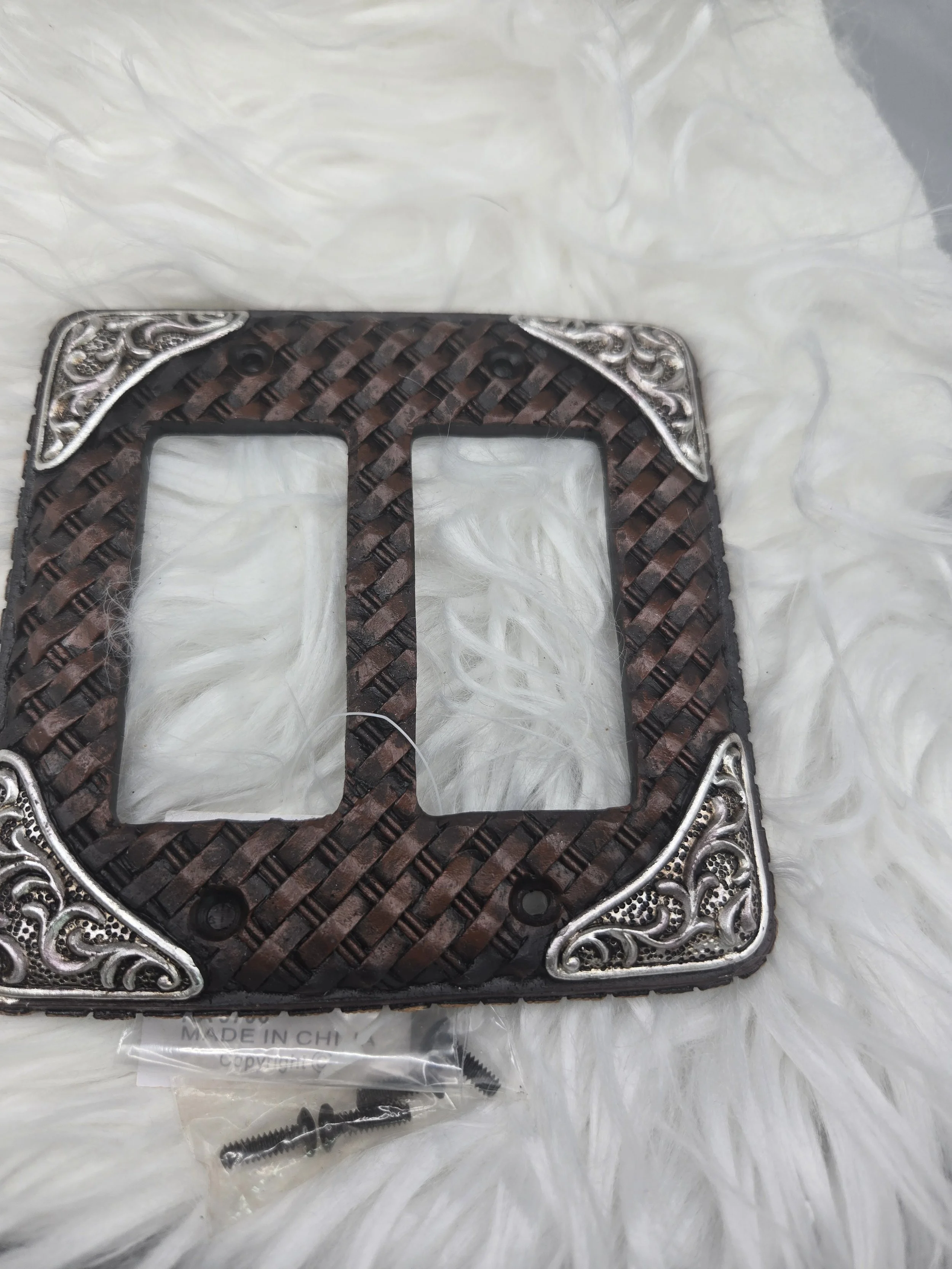 Western Style Double Switch Cover