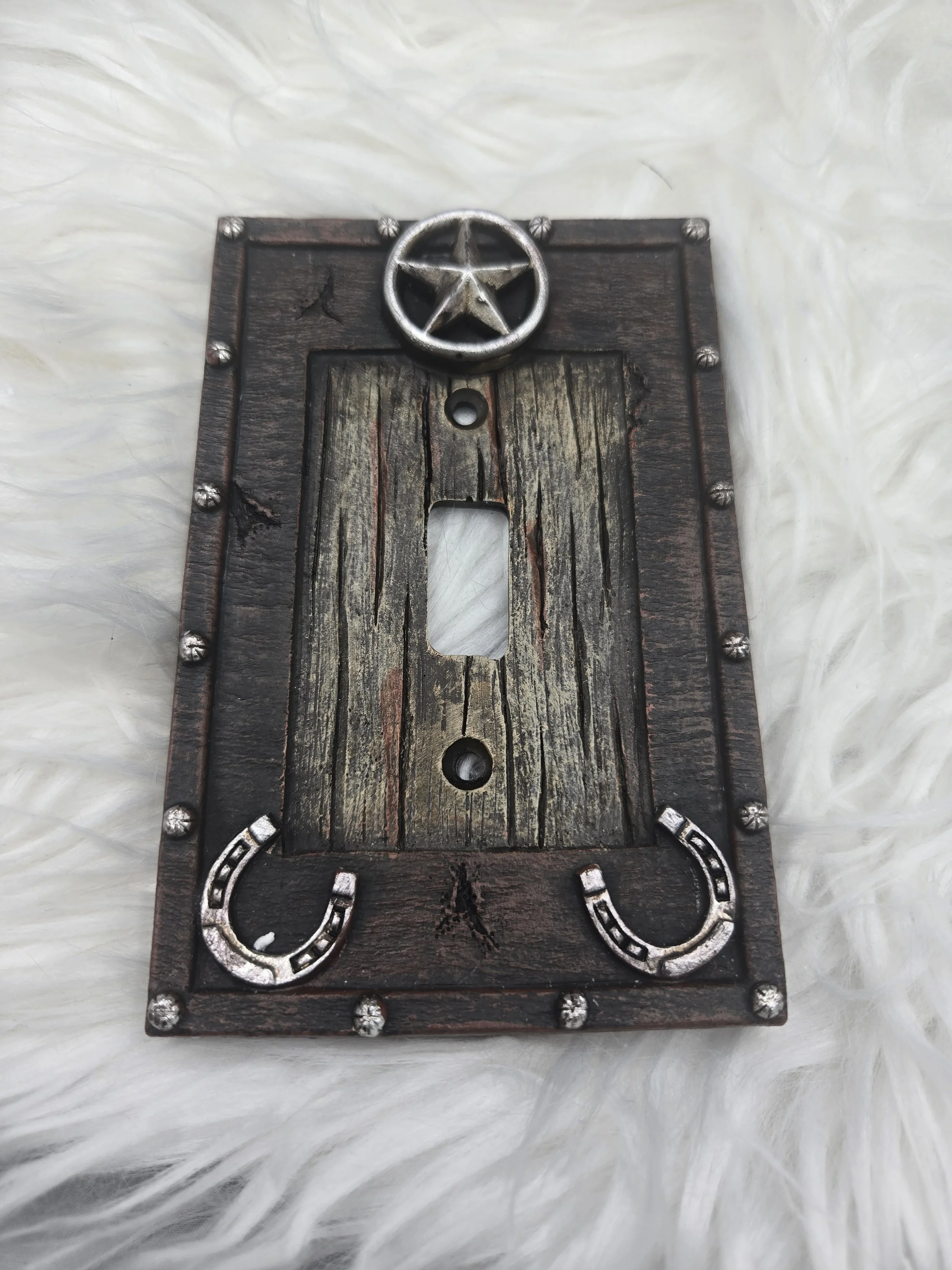 Star and Horseshoe Switch Cover