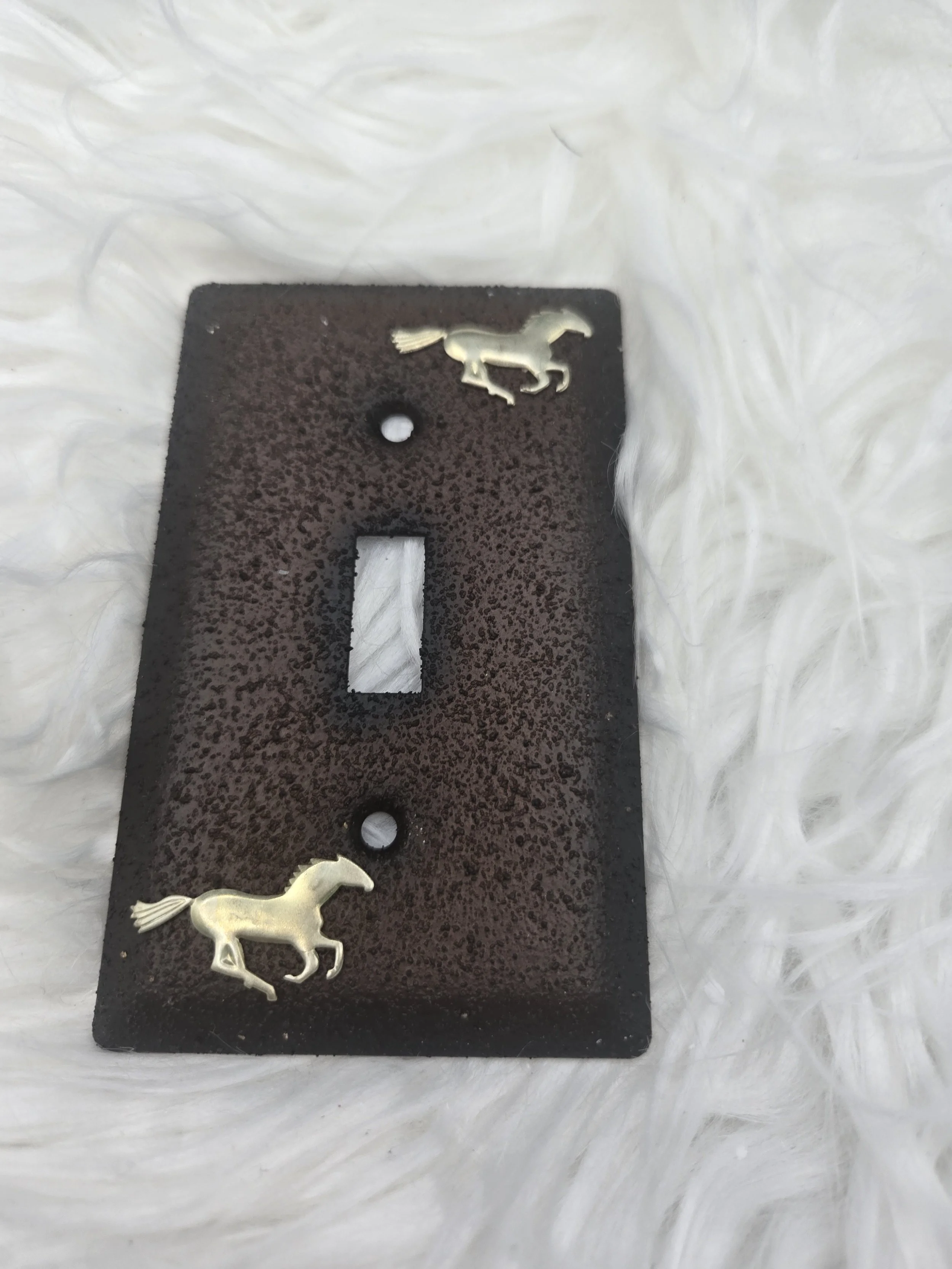 Silver Horse Switch Cover