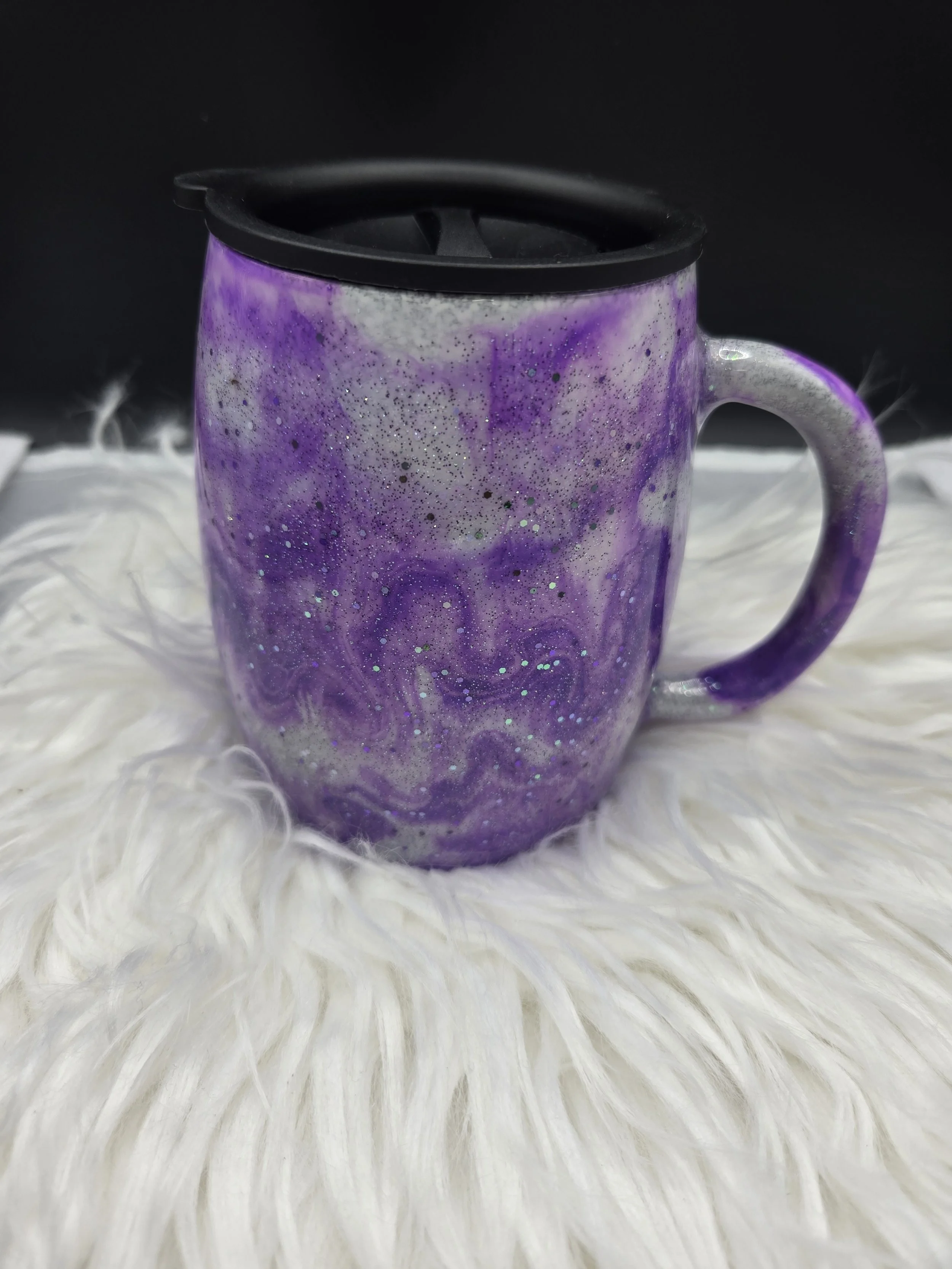 Custom Resin-Coated Stainless Steel Coffee Mug 14oz