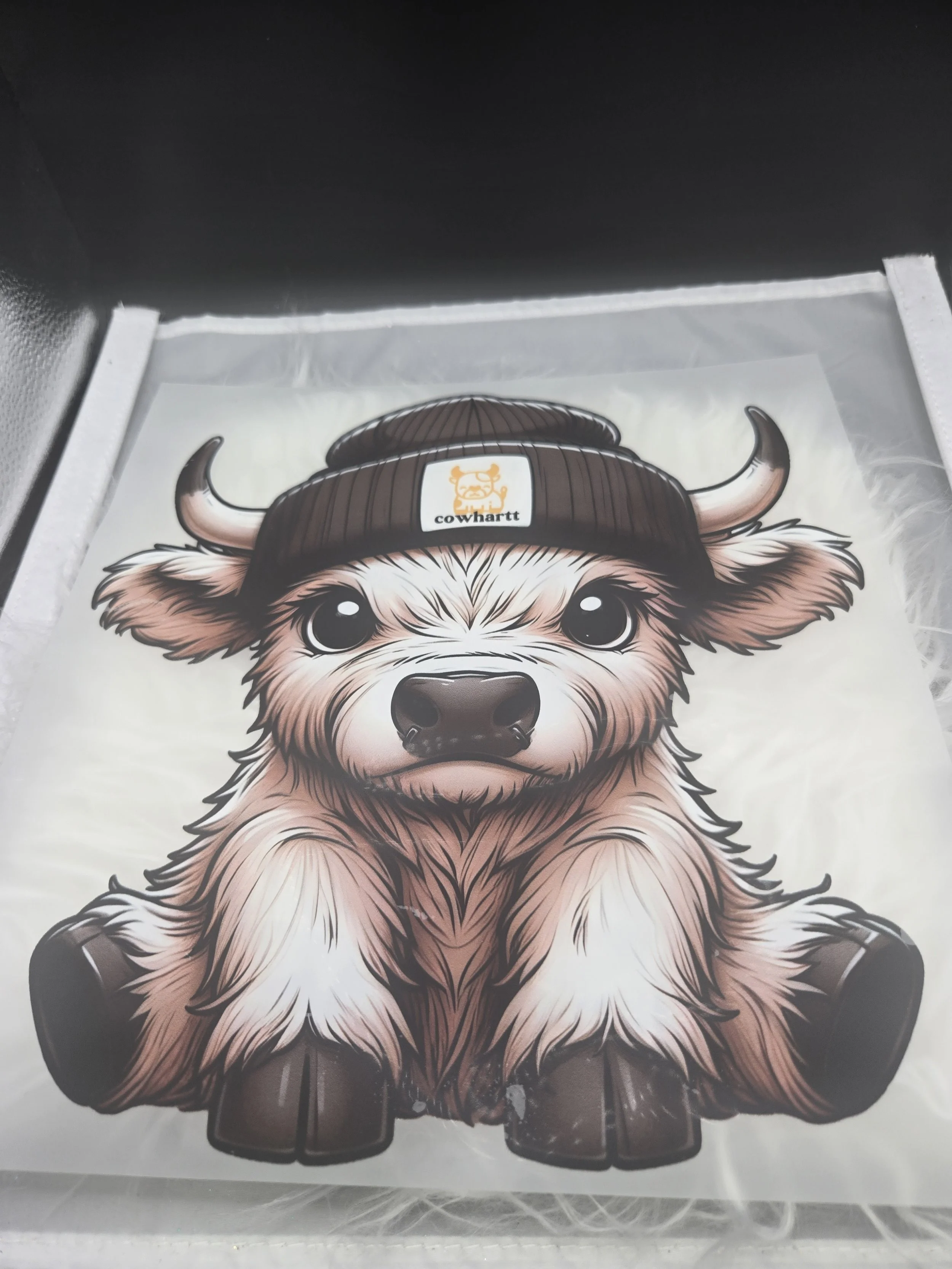 White/Brown Baby Cow - 568