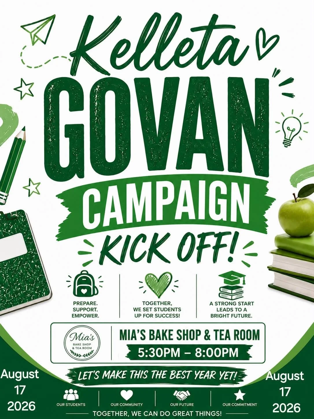 Campaign Kickoff for Kelleta Govan