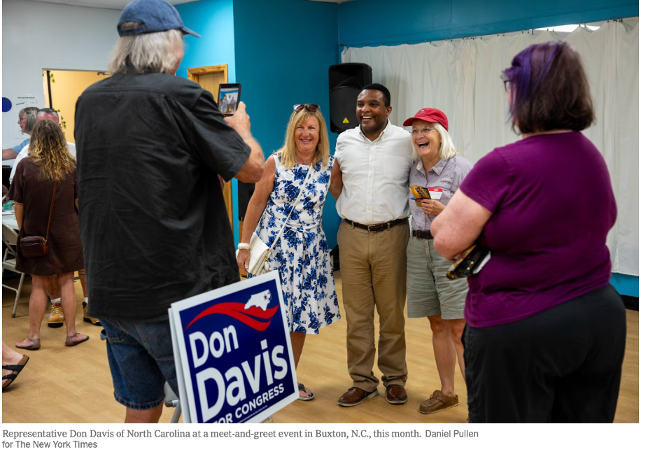 In Redrawn District, a Democrat in North Carolina Trumpets His Centrist Record