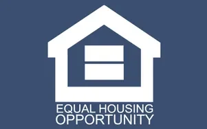 Logo of a house with a garage and the text 'EQUAL HOUSING OPPORTUNITY' beneath it.