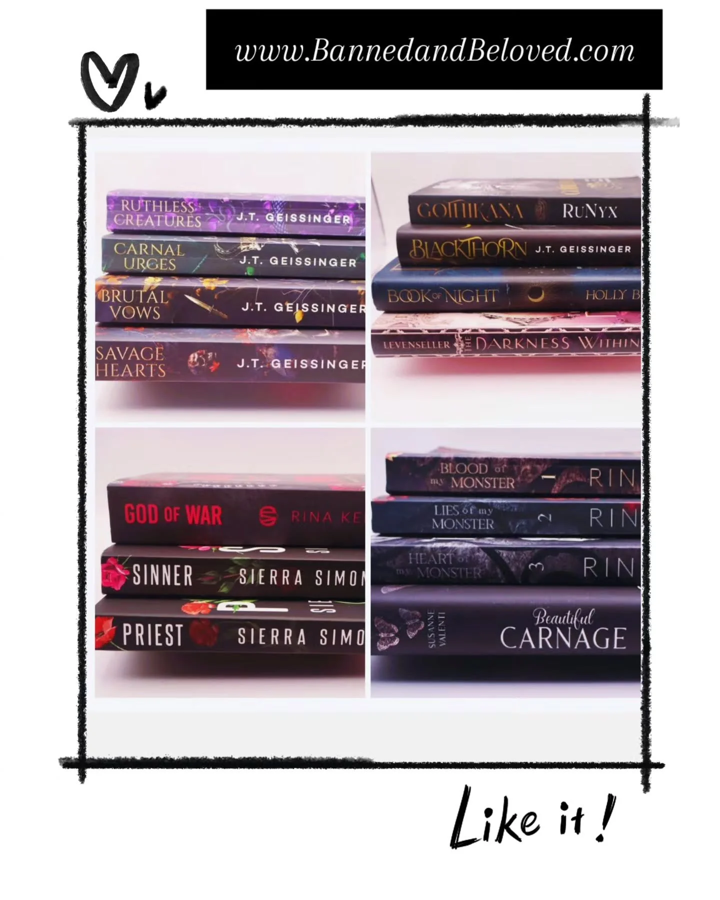 Book bundles for your TBR list. While supplies last.
Banned and Beloved Bookstore. ❤️🖤🌹💀

#bannedandbeloved #epicfantasy #books #darkromance #bookstagram #booktok #romantasy #romance #bookstoread #bookstores #bundledeals #bookish #bookcommunity #J