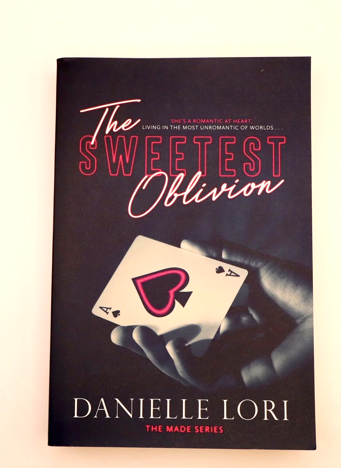 Dark mafia romance cover with ace of spades imagery from Danielle Lori’s The Sweetest Oblivion.