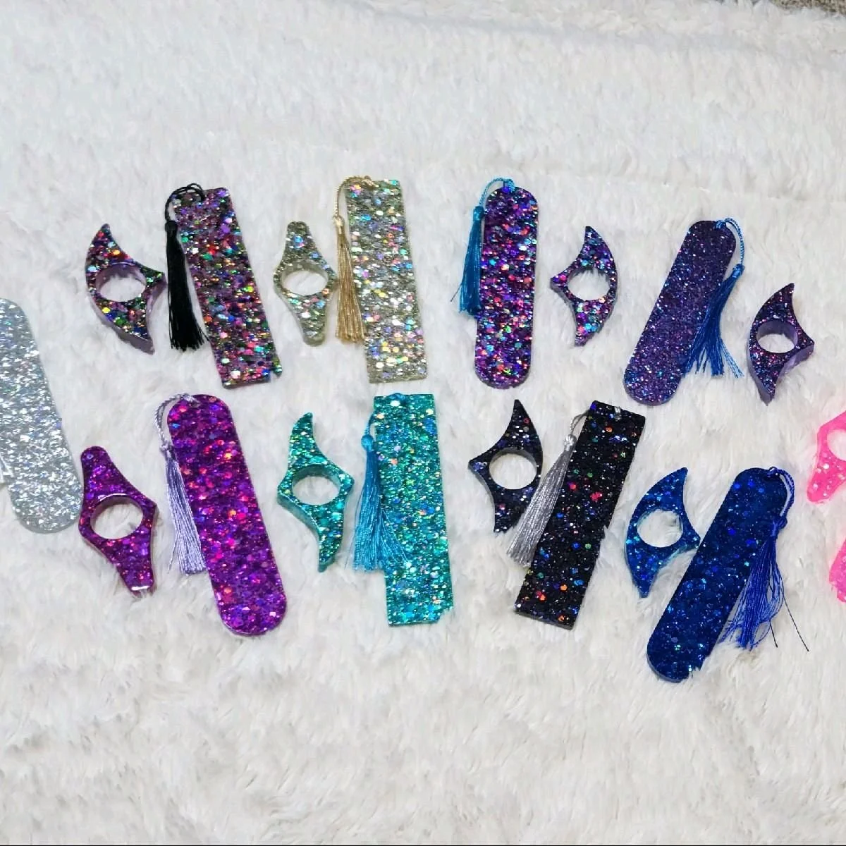 Handmade Resin Bookmark and Page Holder Sets