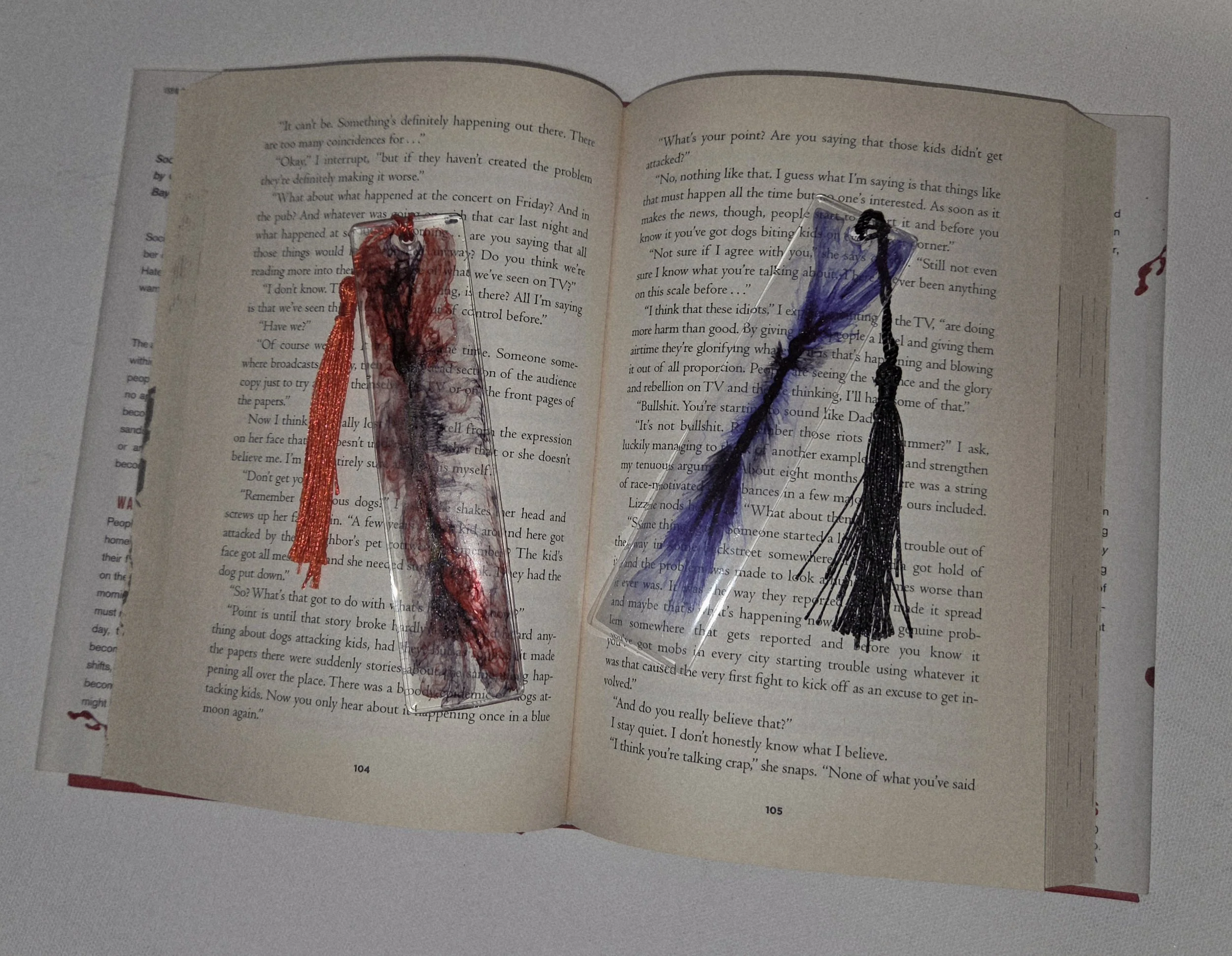 Handmade Resin Bookmark and Page Holder Sets