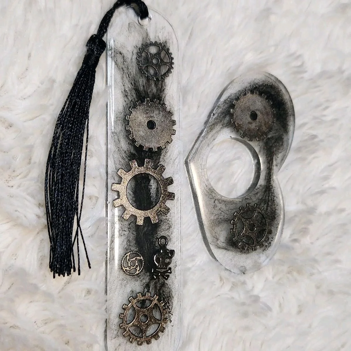 Handmade Resin Bookmark and Page Holder Sets