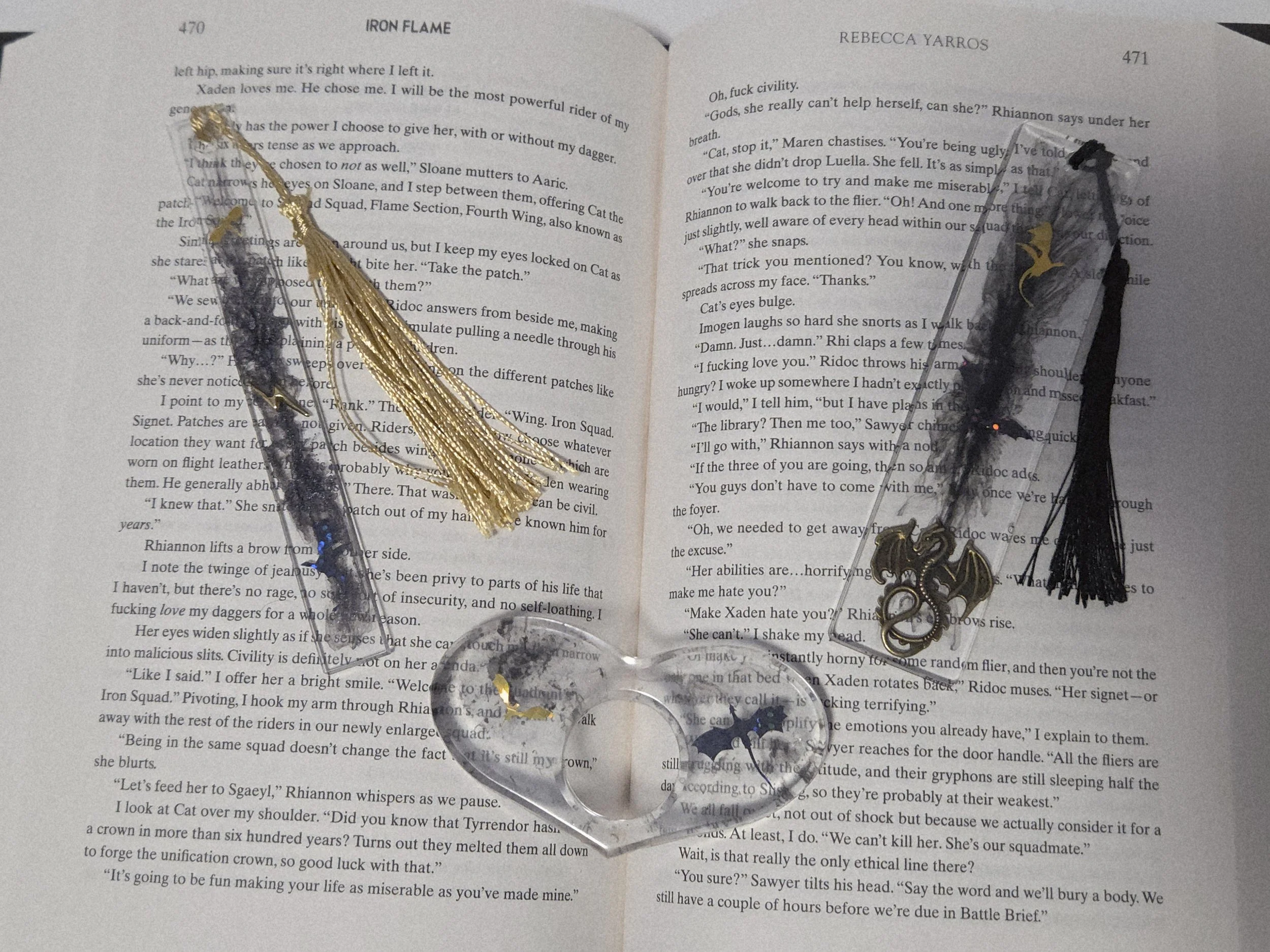 Handmade Resin Bookmark and Page Holder Sets