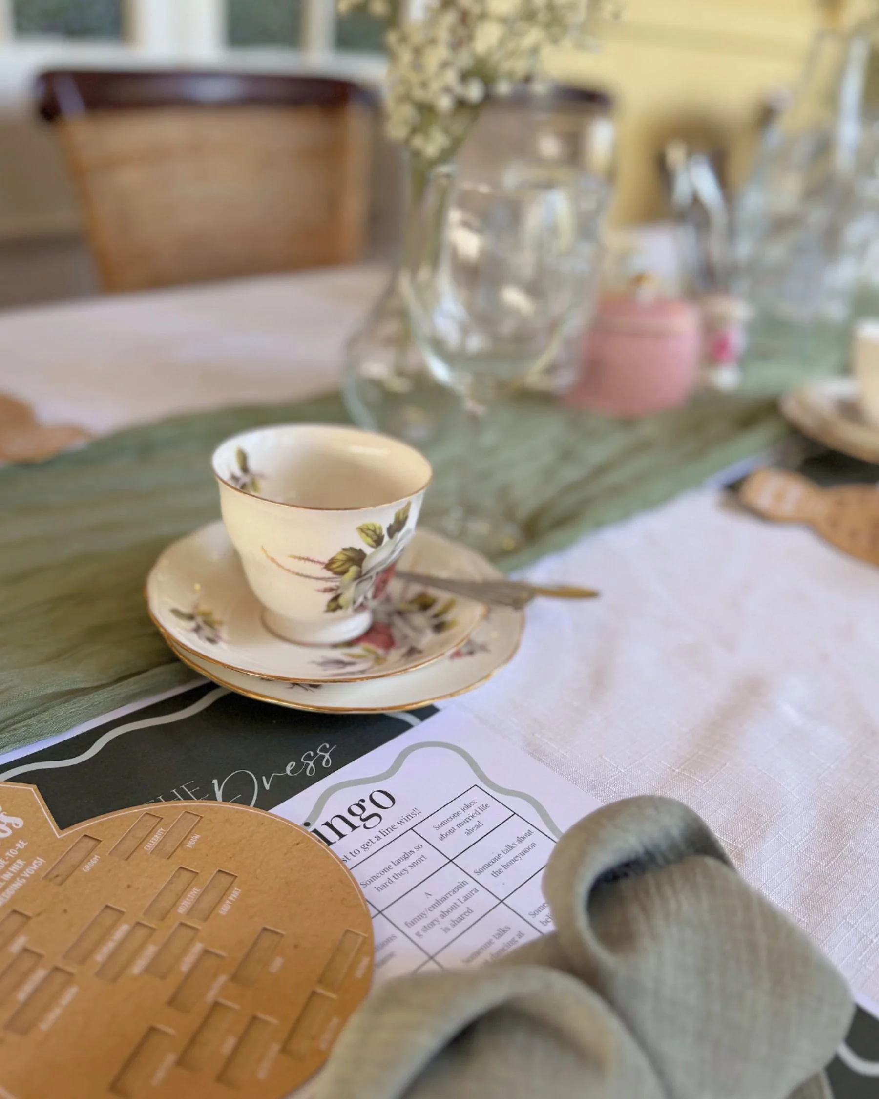 Bridal shower high tea styling and design on the Gold Coast.