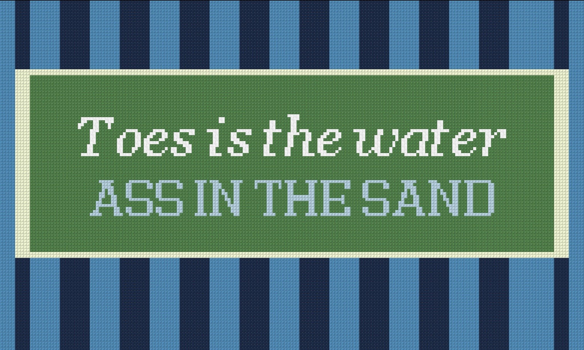 Toes in the water Pillow