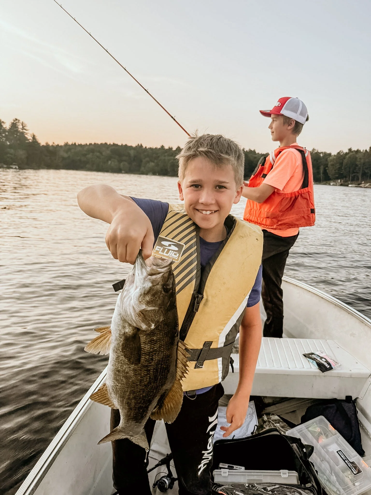 Fishing on Lake Skootamatta