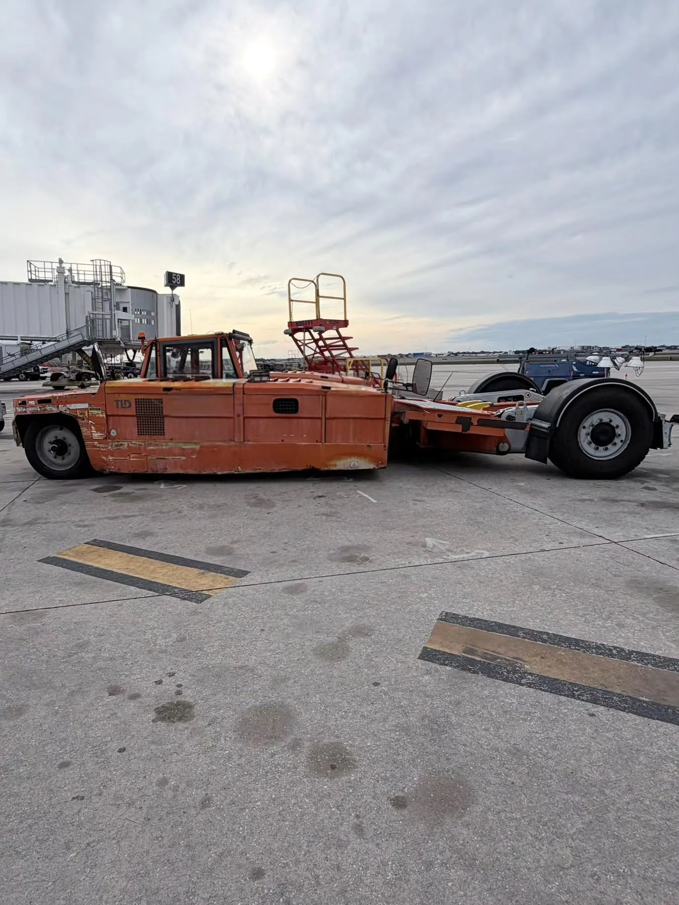 ✈️ Ground power meets brand precision. 
At ADM Aerotech, we don&rsquo;t just maintain aircraft&mdash;we work every element of aviation support. From tow tractors to turbine engines, our team delivers unmatched care, technical branding, and visual ref