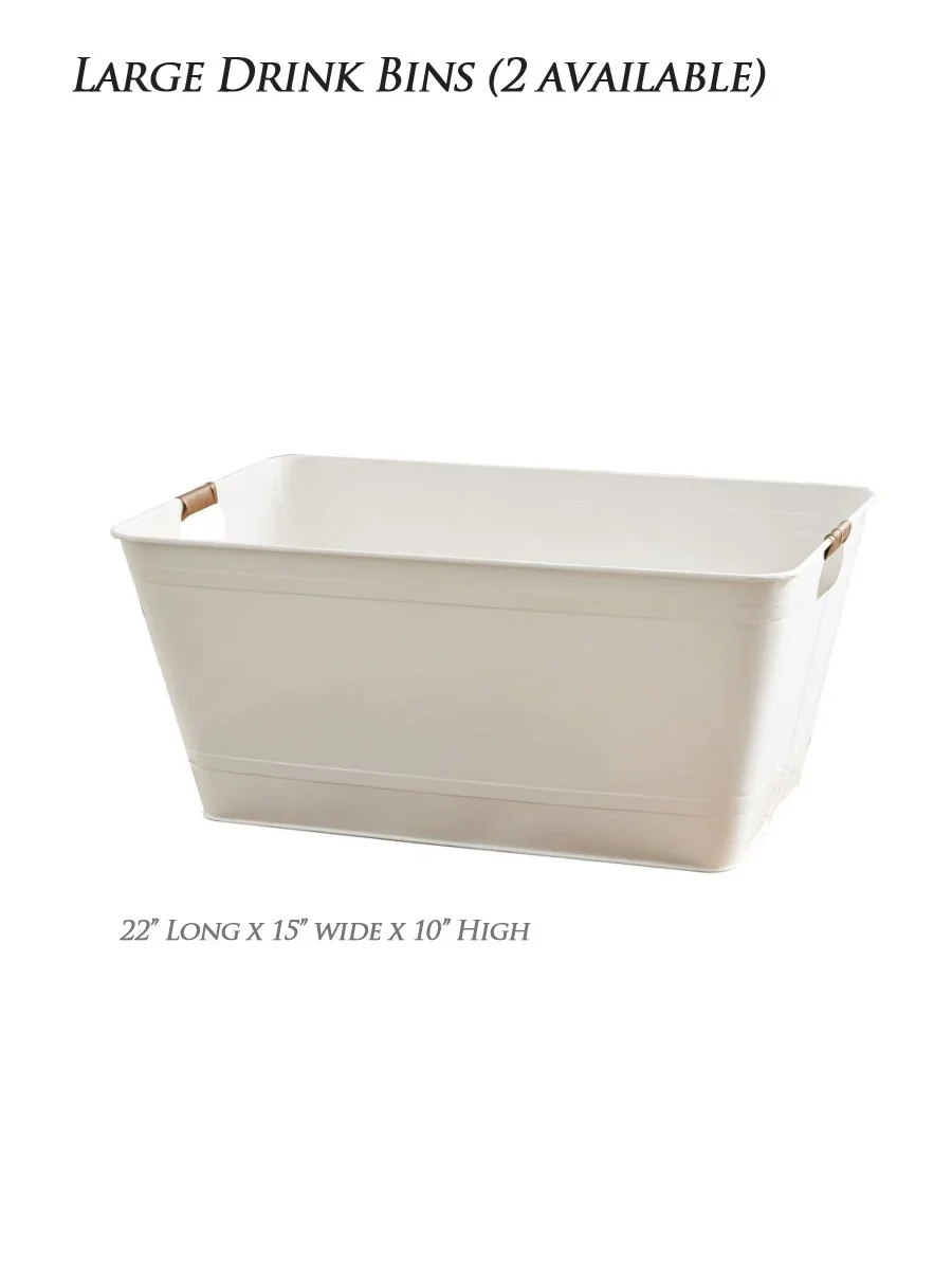 White Beverage Tub