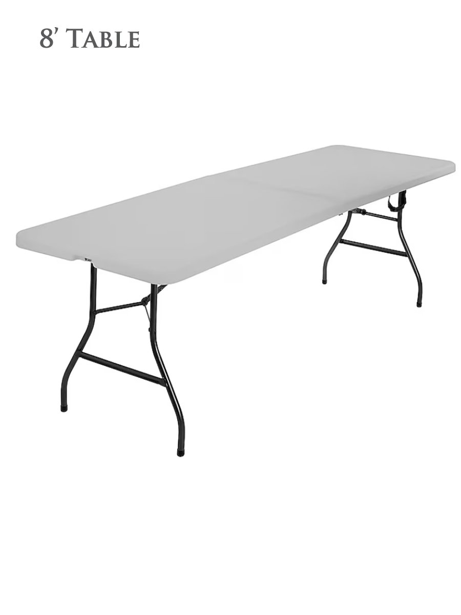 8 ft Tables (Foldable)