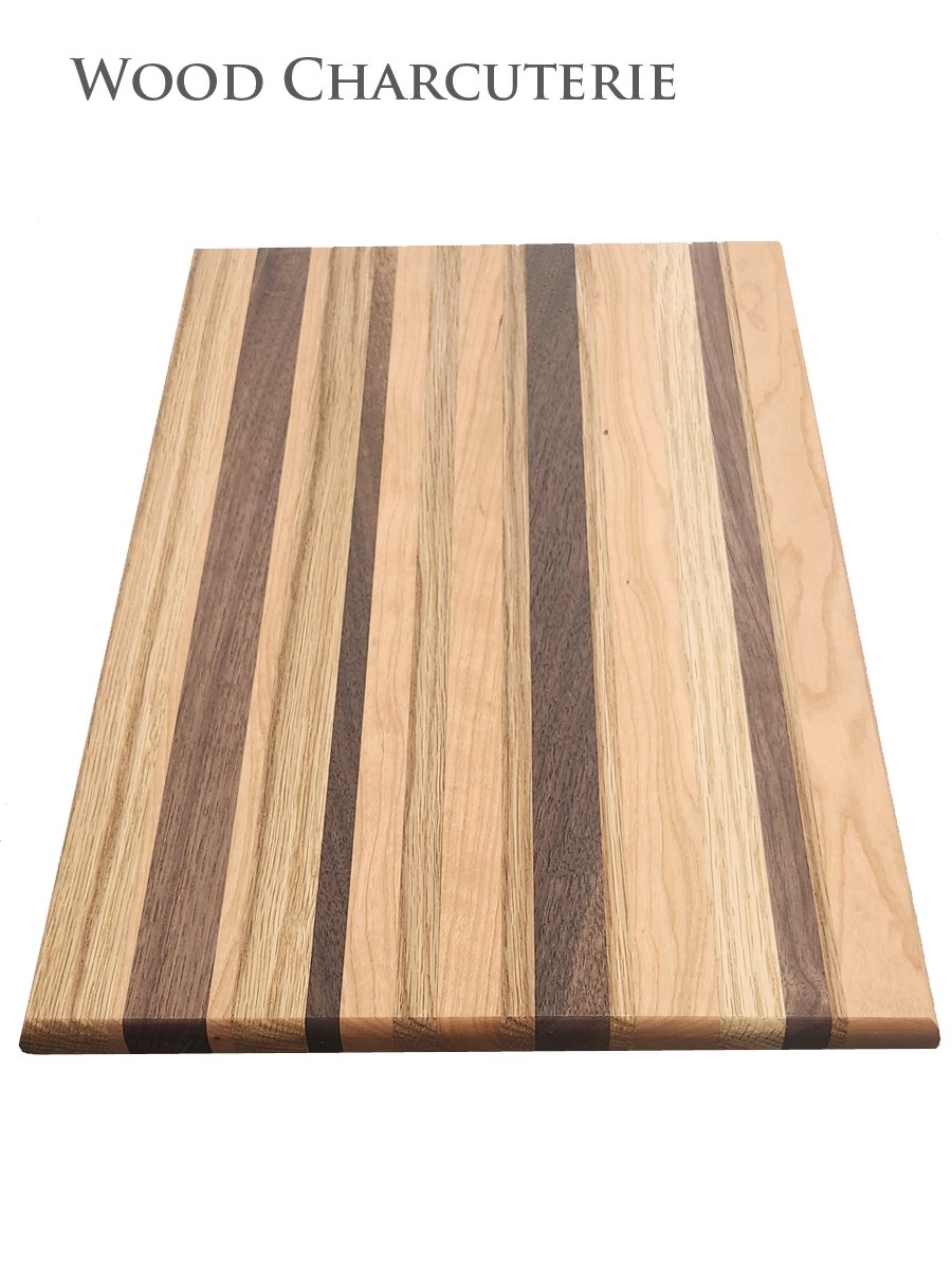 Large Striped Charcuterie Board