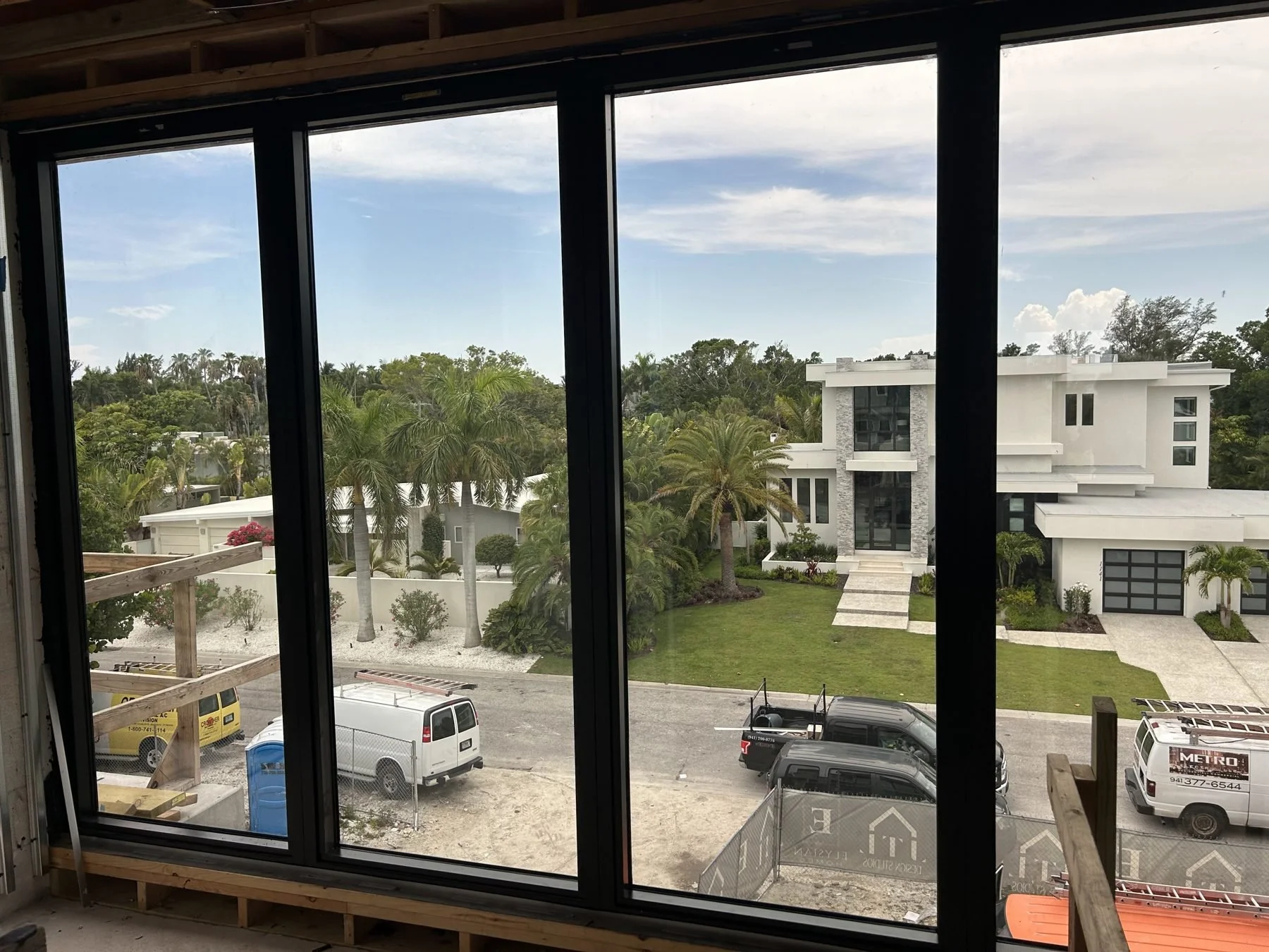 Bay Harbor impact windows, interior view overlooking neighborhood