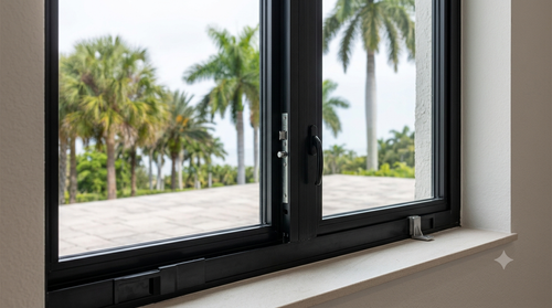 Hurricane protection and Florida Building Code compliant impact window installation