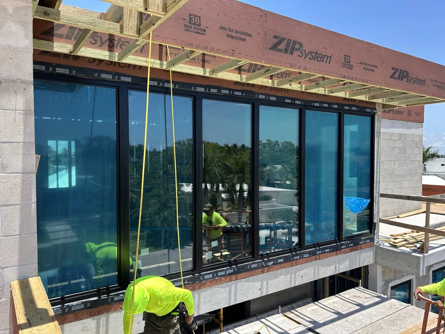 Bay Harbor impact window installation, wide exterior view