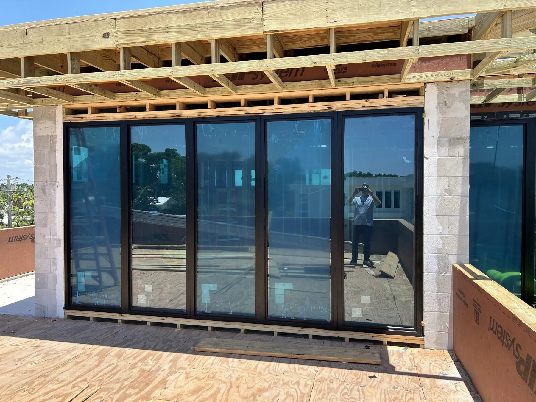 Bay Harbor impact sliding door installation