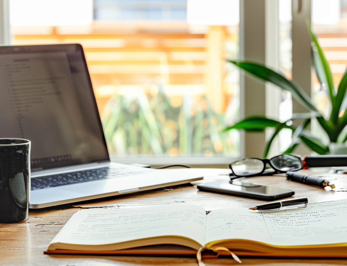 Writer revising a manuscript with professional editorial and publishing support