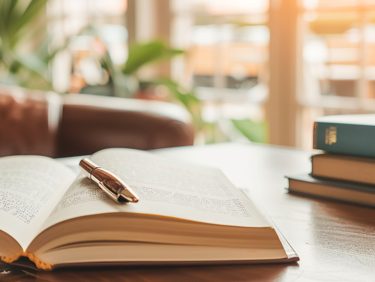 Writer revising a manuscript with professional editorial and publishing support