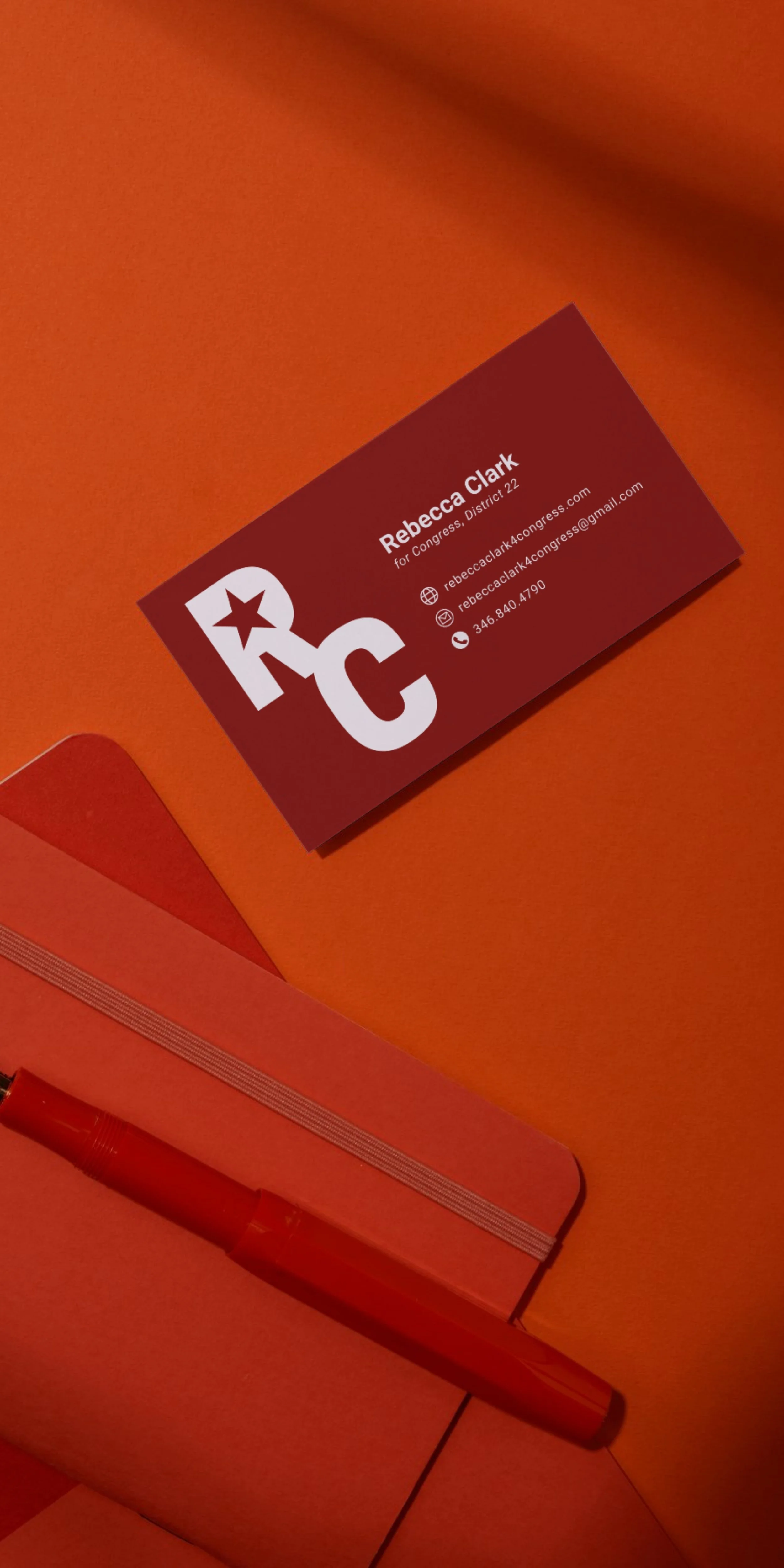 Campaign branding and website design example Political campaign visual identity and website design