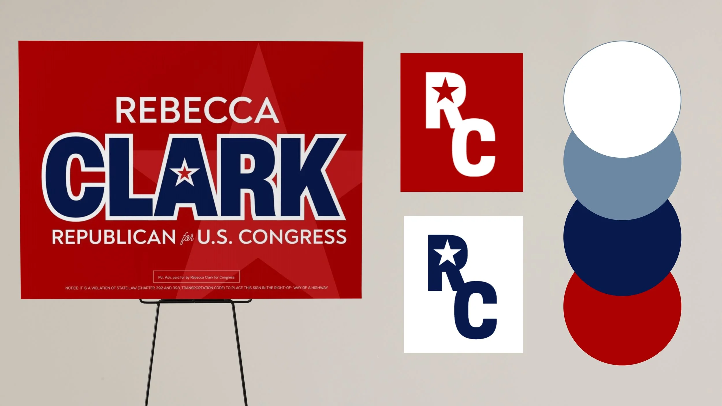 campaign yard sign promotional logo branding package