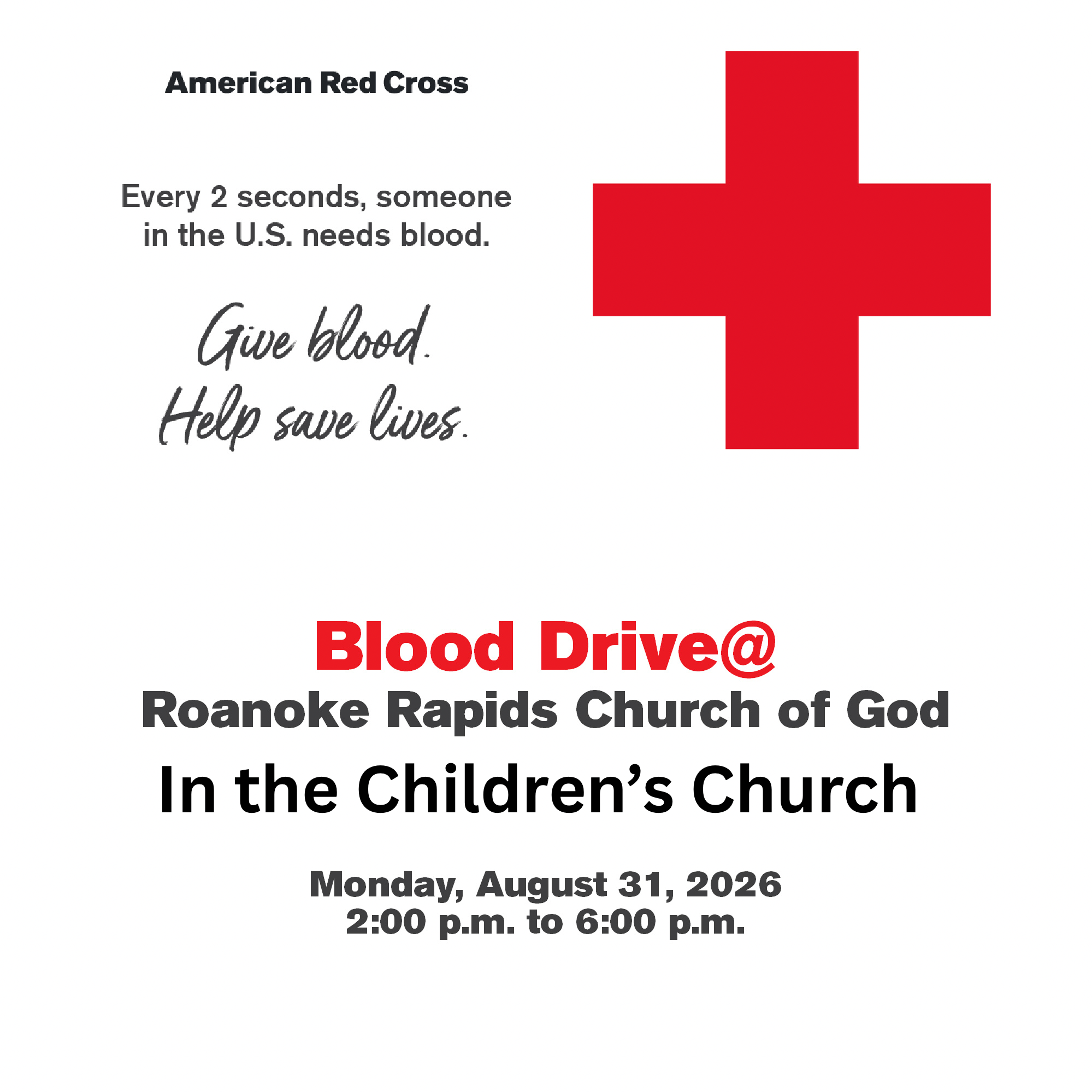 Red Cross Blood Drive 