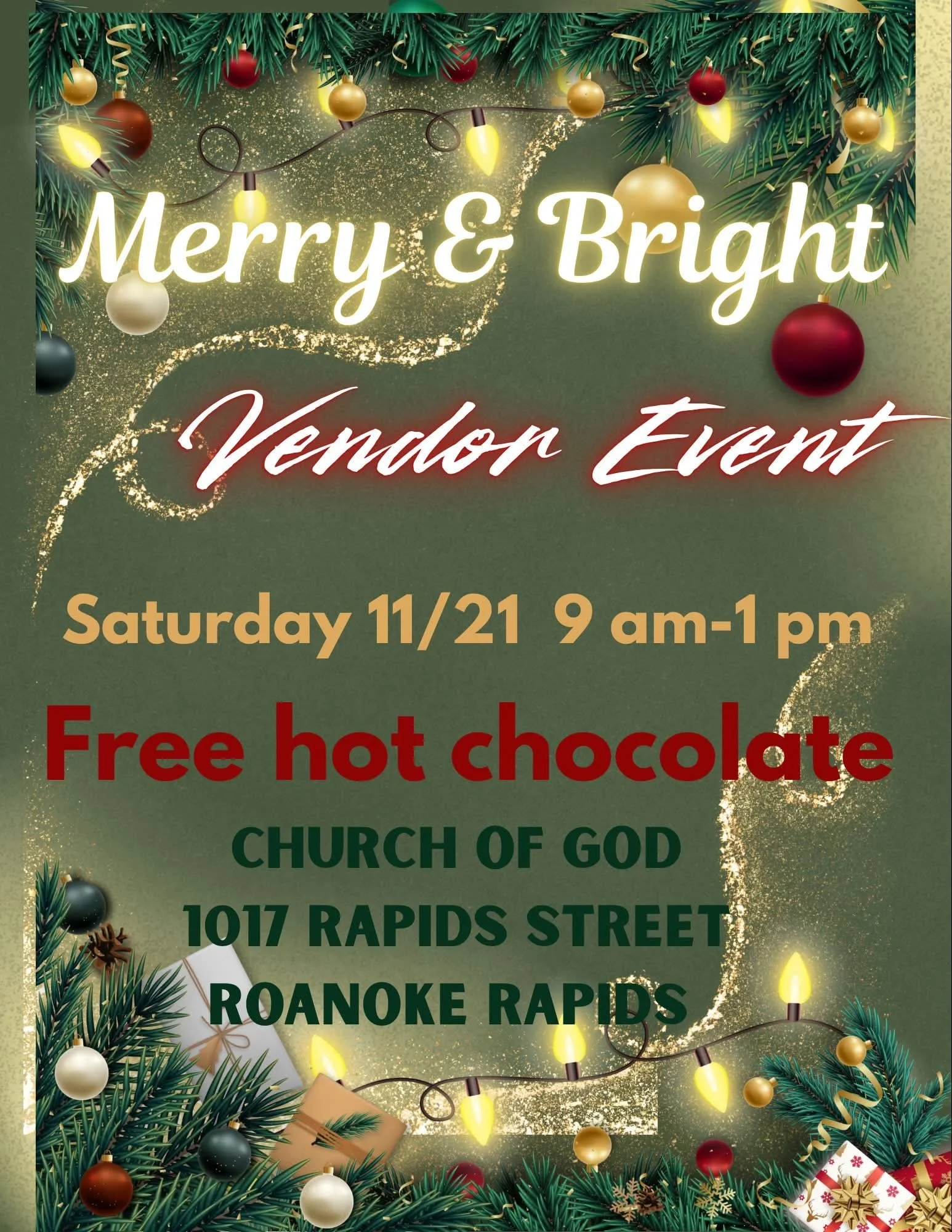 Merry &amp; Bright              Vendor Event 