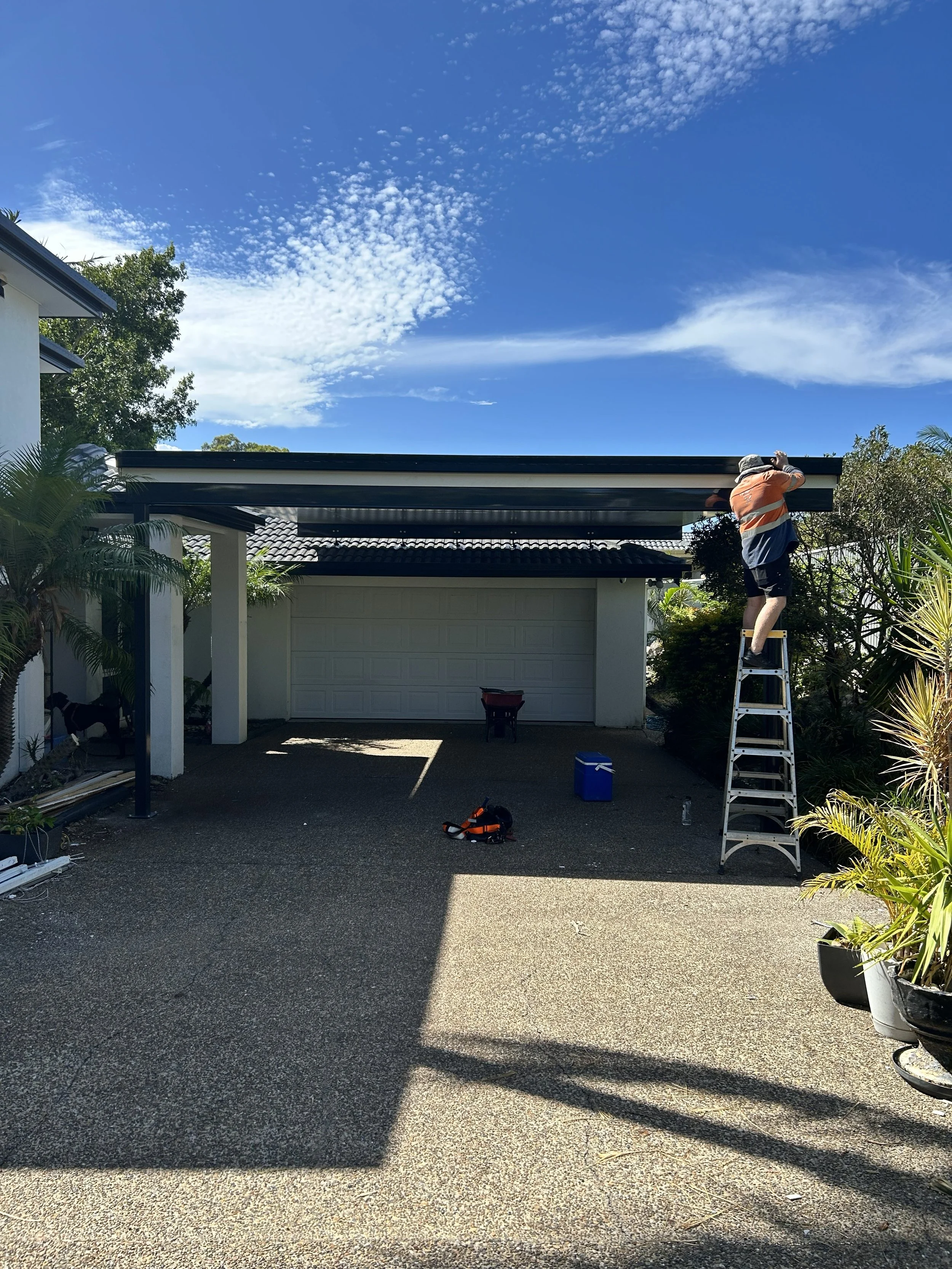 New Flyover roof at Helensvale