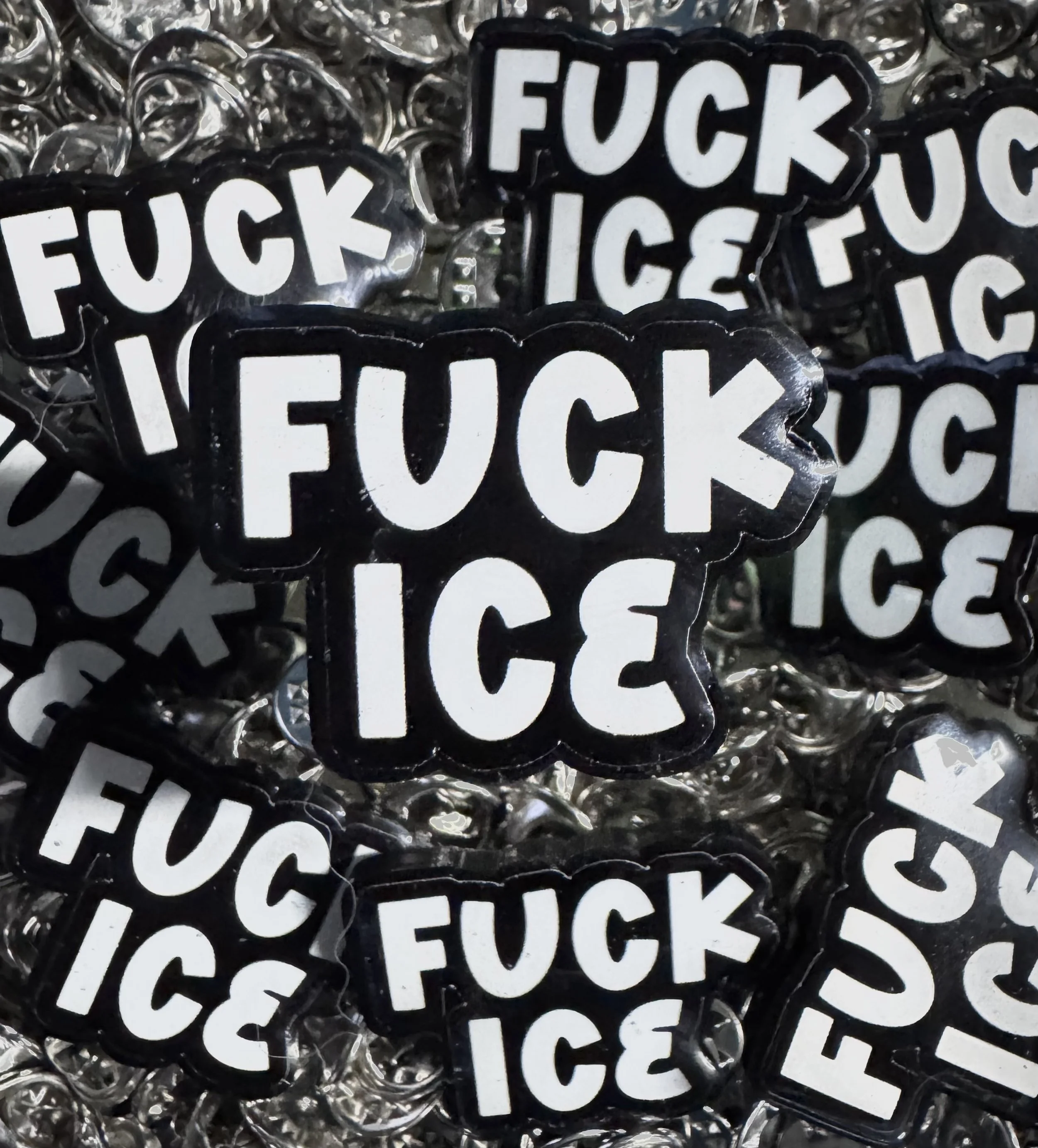 FUCK ICE Acrylic Pin