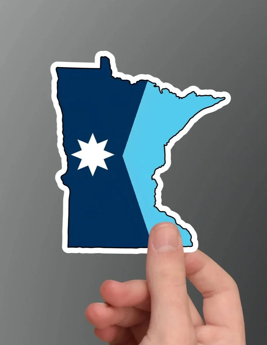 MN Flag Sticker