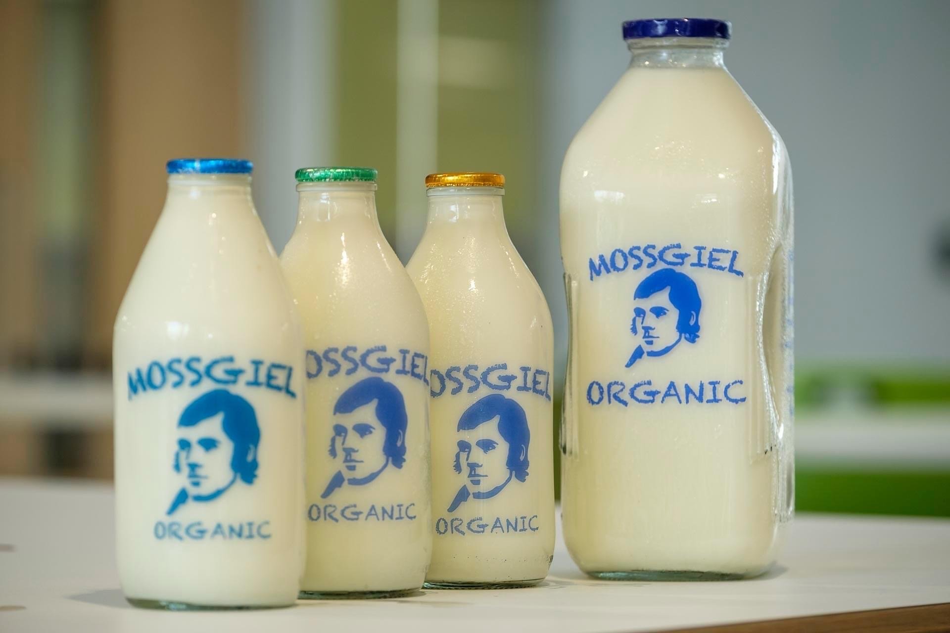 Milk from Mossgiel Organic Dairy