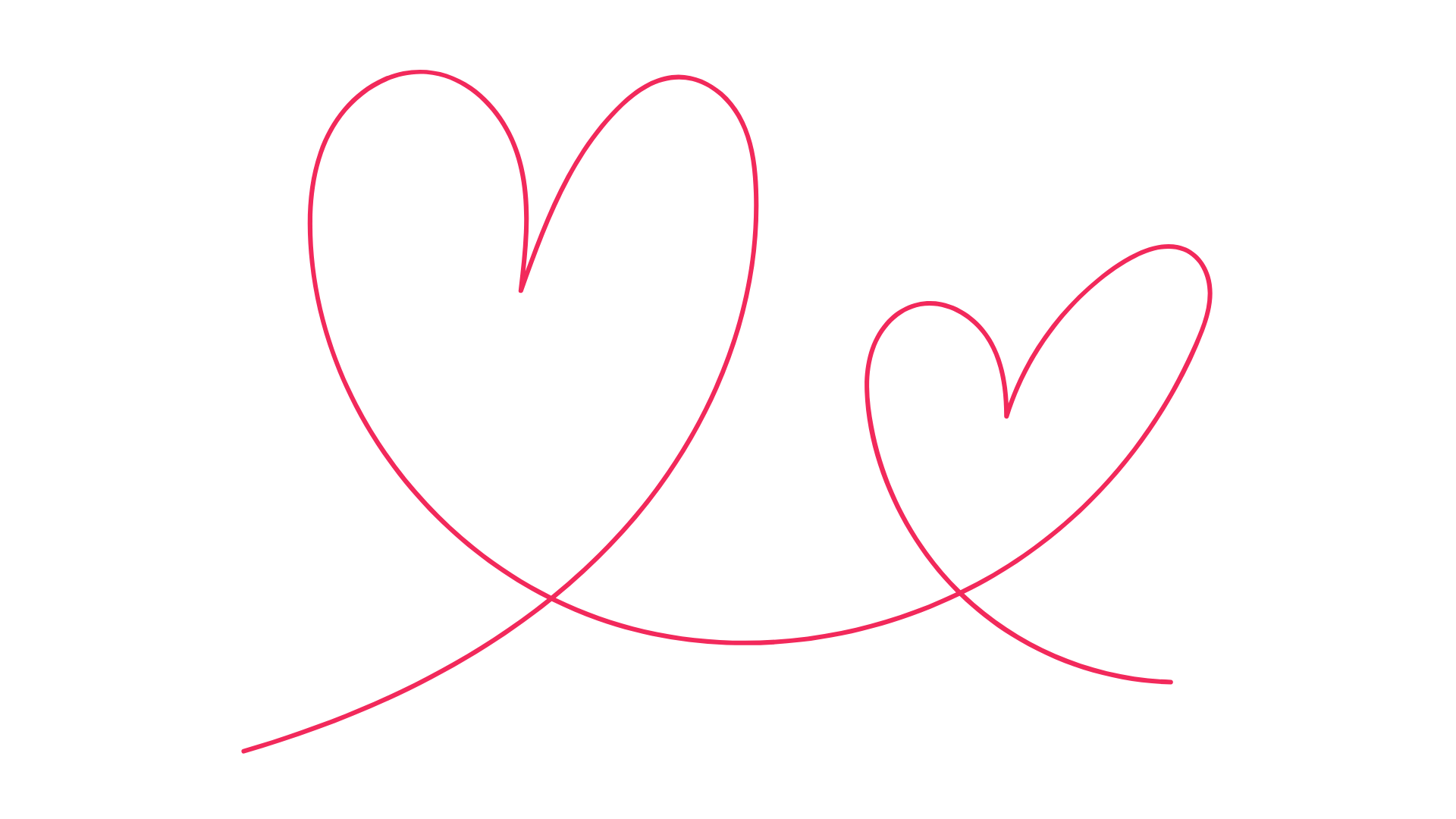Two pink hearts, showing the powerful mother-daughter relationship that led to A Brighter Beginning in Miami.
