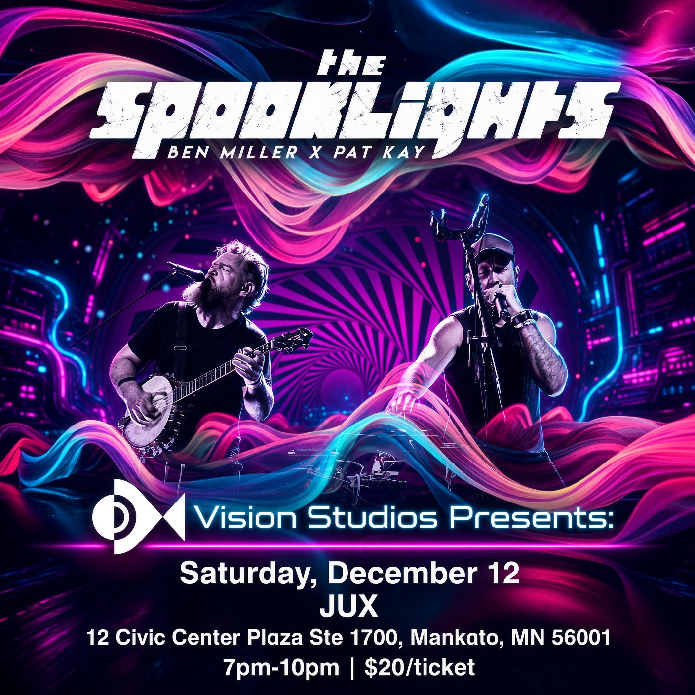 Vision Studios Presents: The SpookLights @ JUX Saturday, December 12
