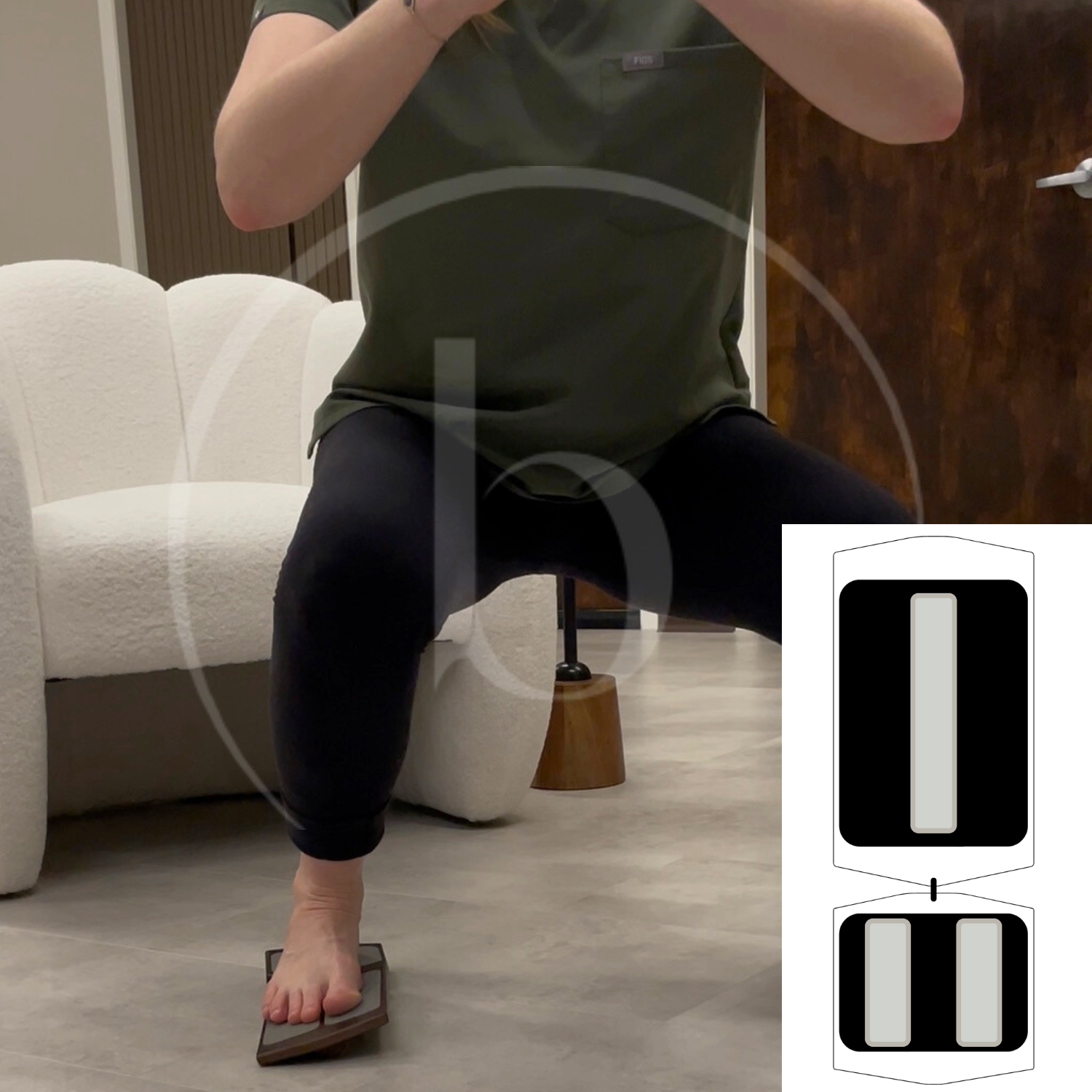 Pistol Squat - Side Staggered Squat